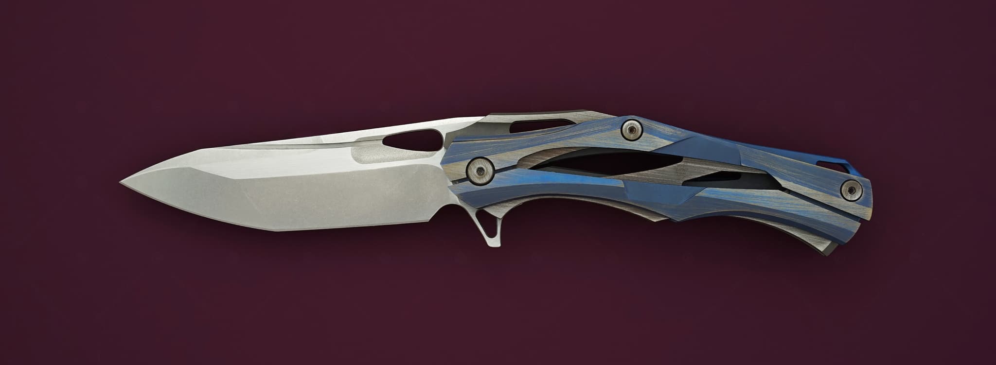 Custom Knife Factory (CKF) нож Decepticon-1 Blue
