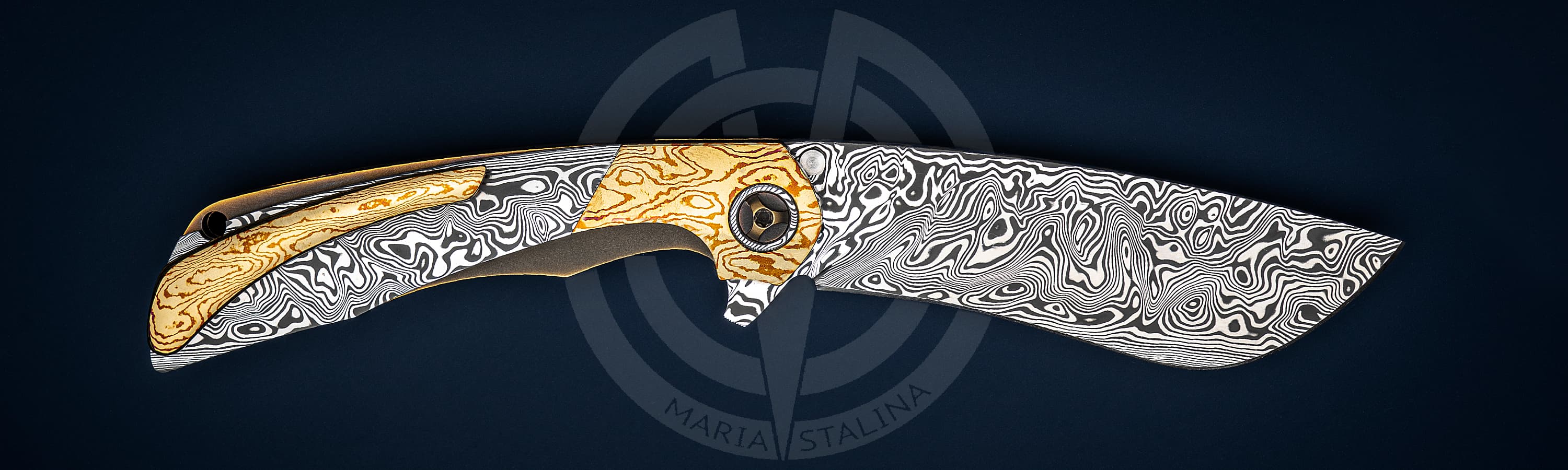 Black Snow Customs нож Sabotage Mokume_1