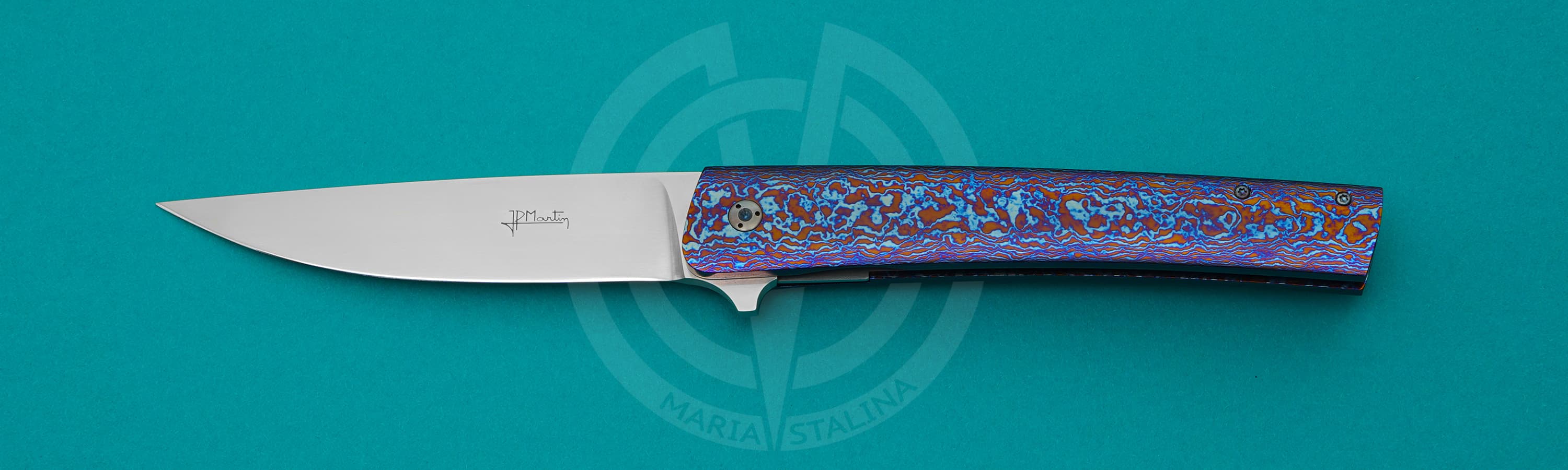 Jean-Pierre Martin нож Grand Basic Timascus