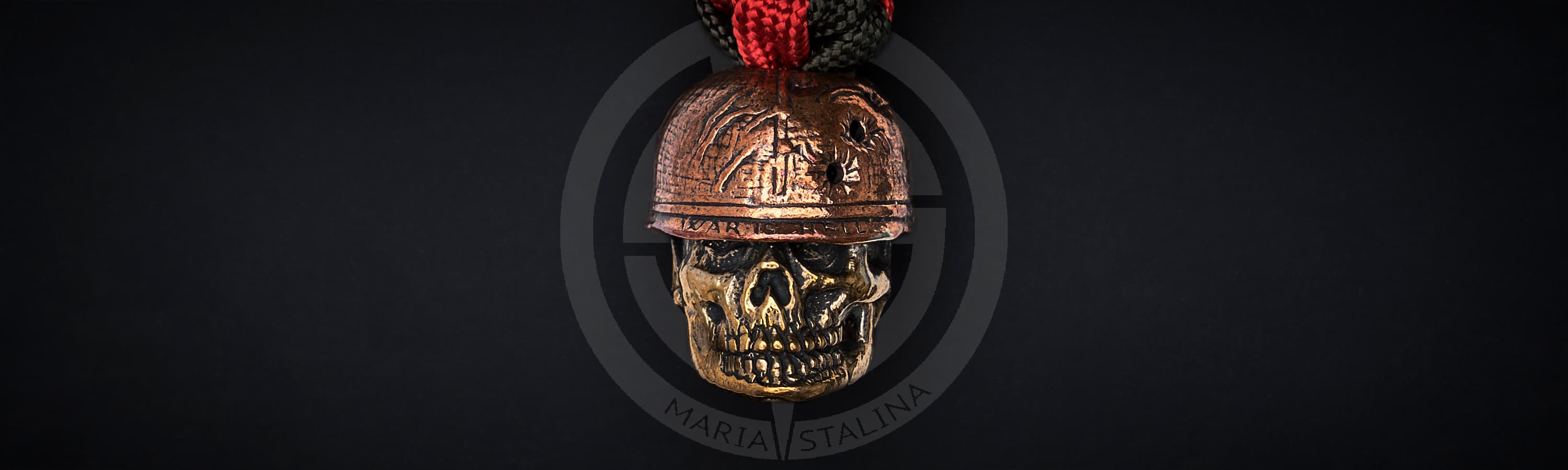 Темлячная бусина Lion Armory War Is Hell