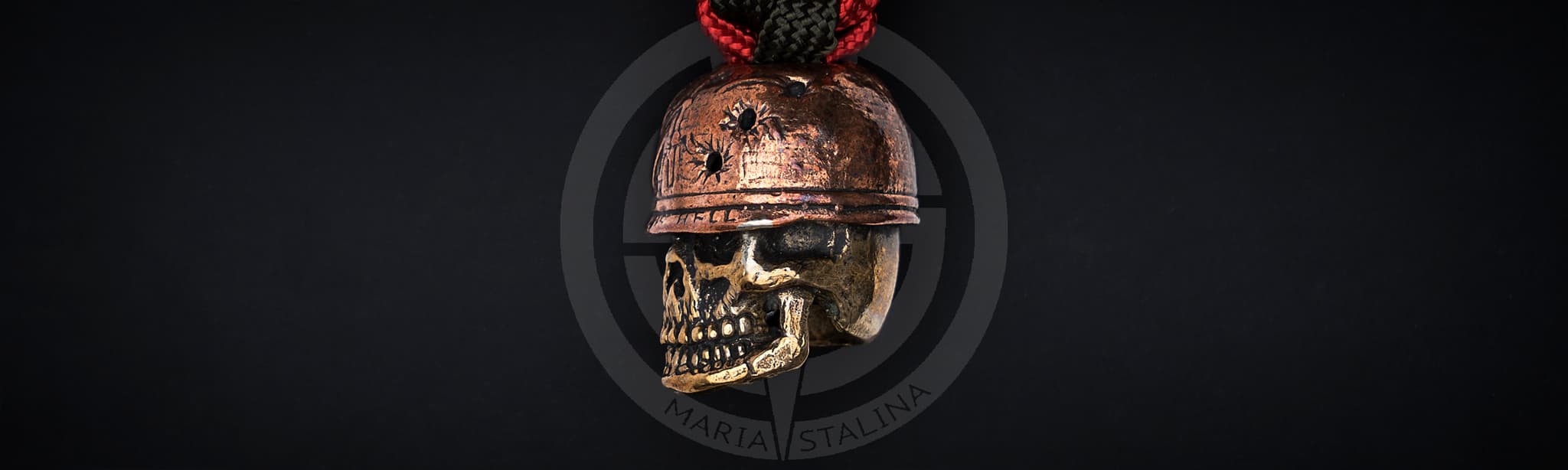 Темлячная бусина Lion Armory War Is Hell_1