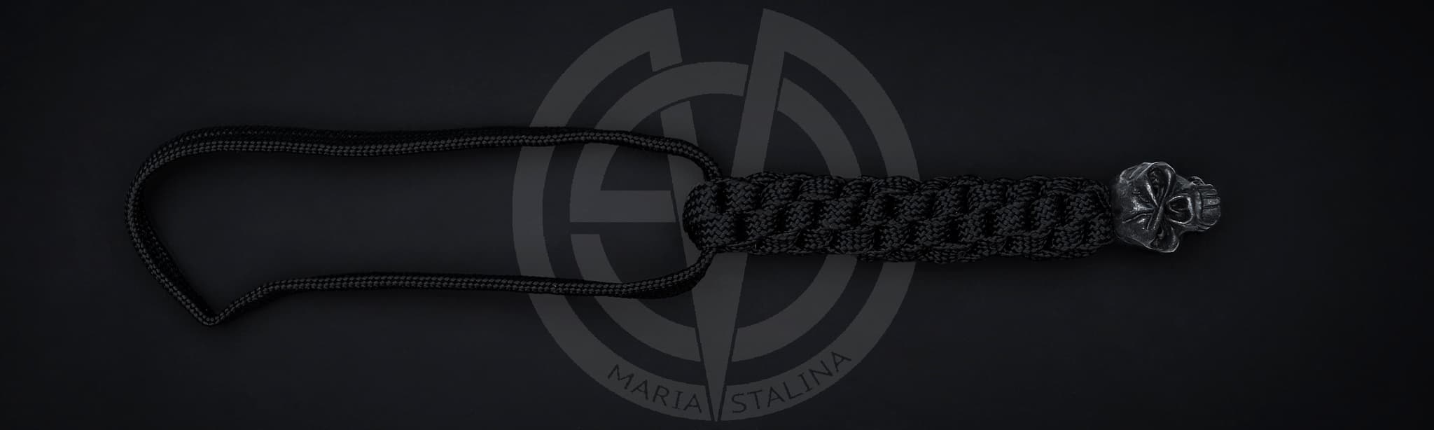 Schmuckatelli Emerson Череп бусина на темляк black_1