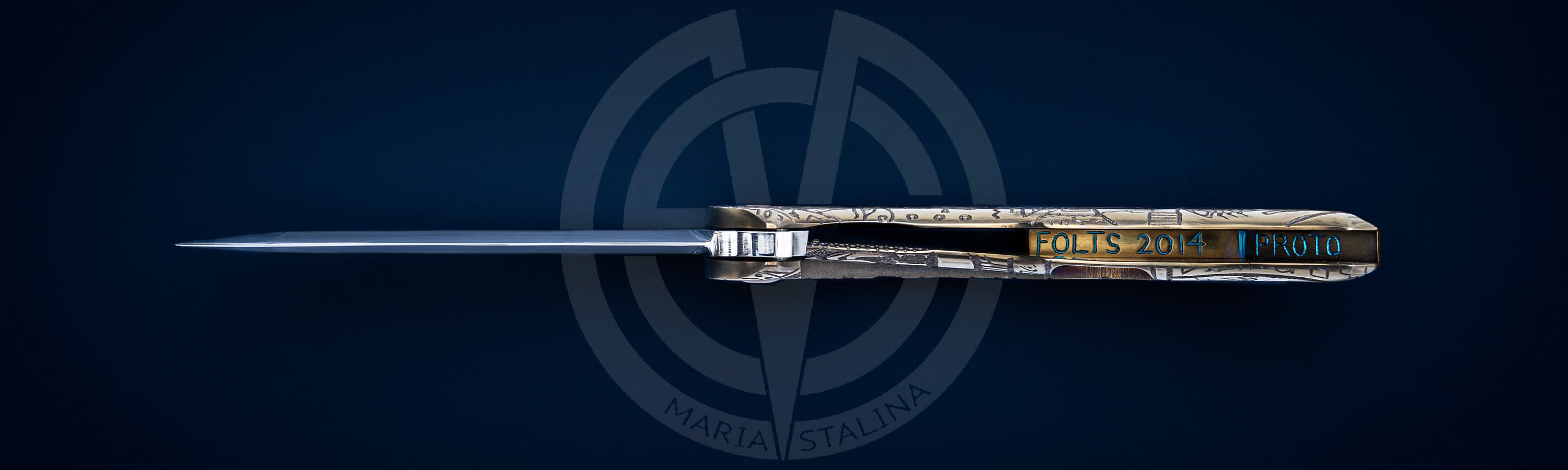 Alan Folts нож Hieroglyph_2