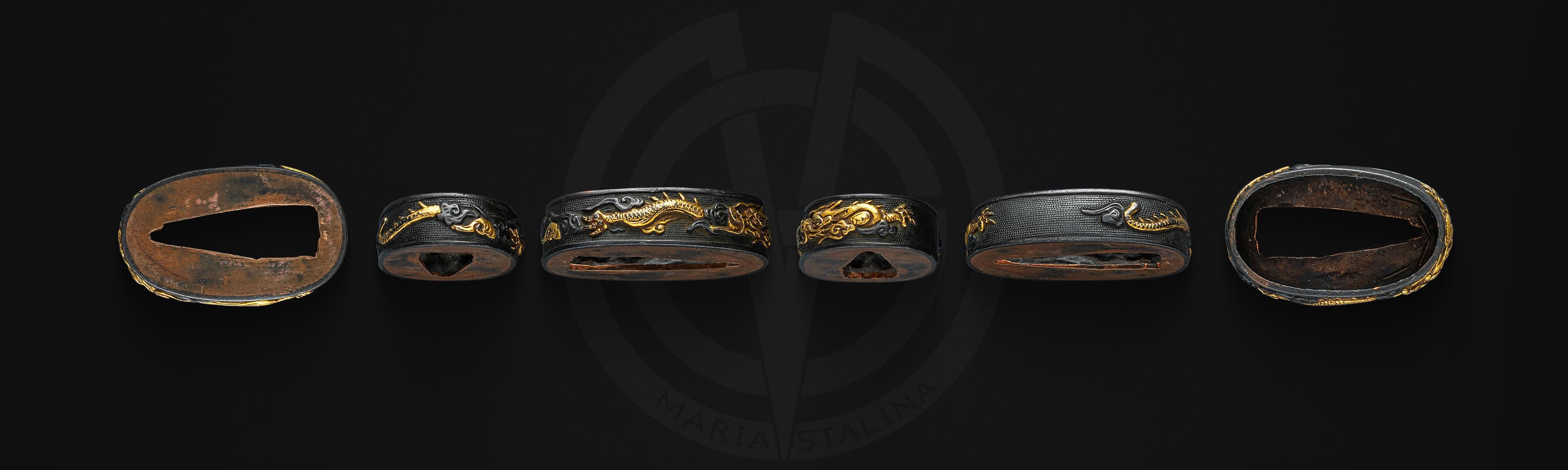 Fuchi of Japanese katana hilt