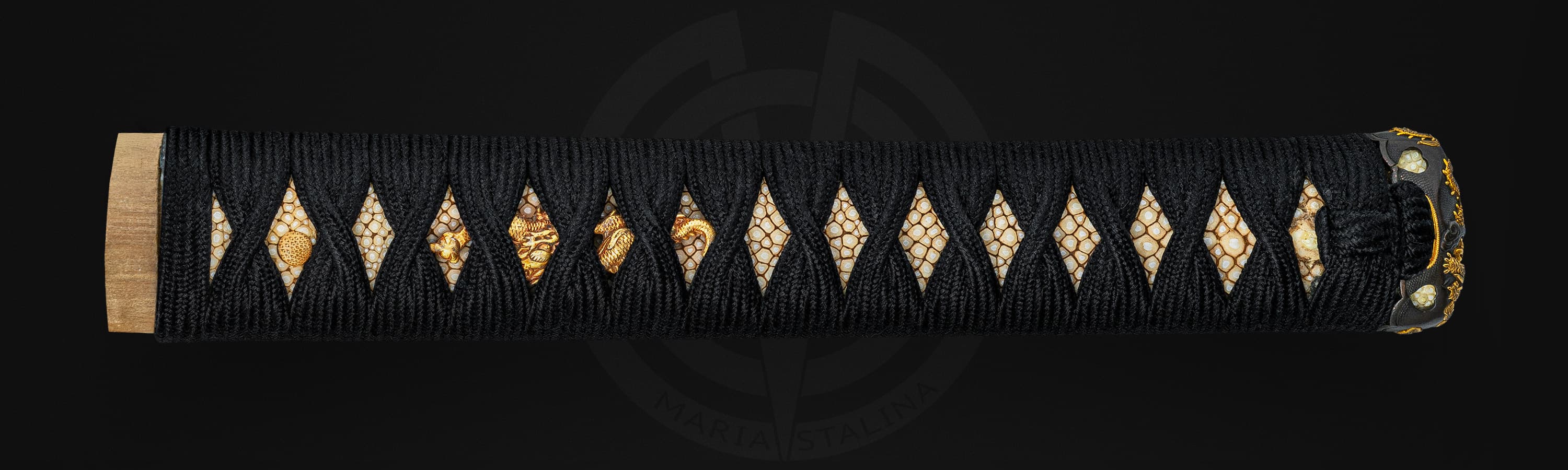 Detail of katana handle wrapping