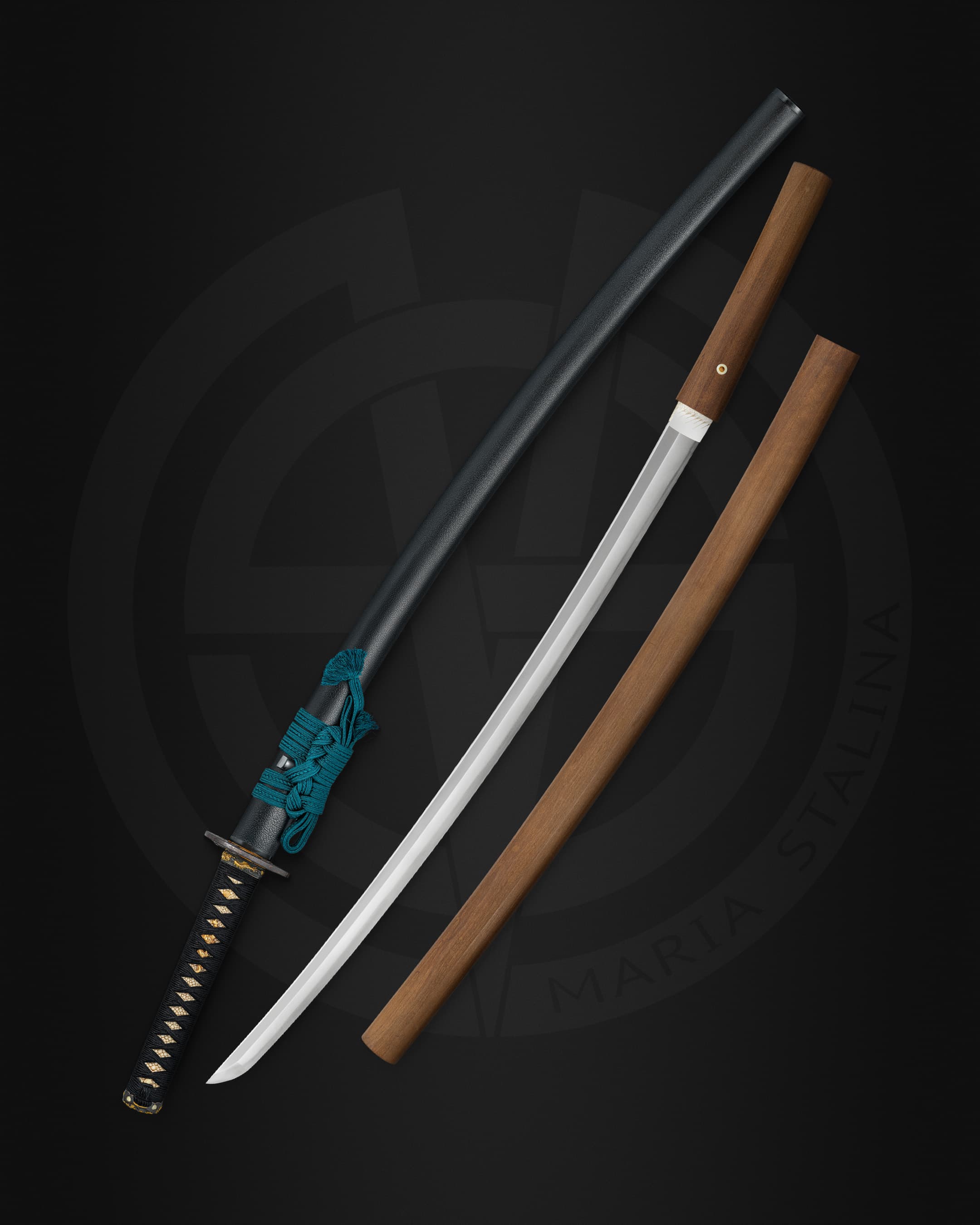 Antique Japanese katana of the Mishina school