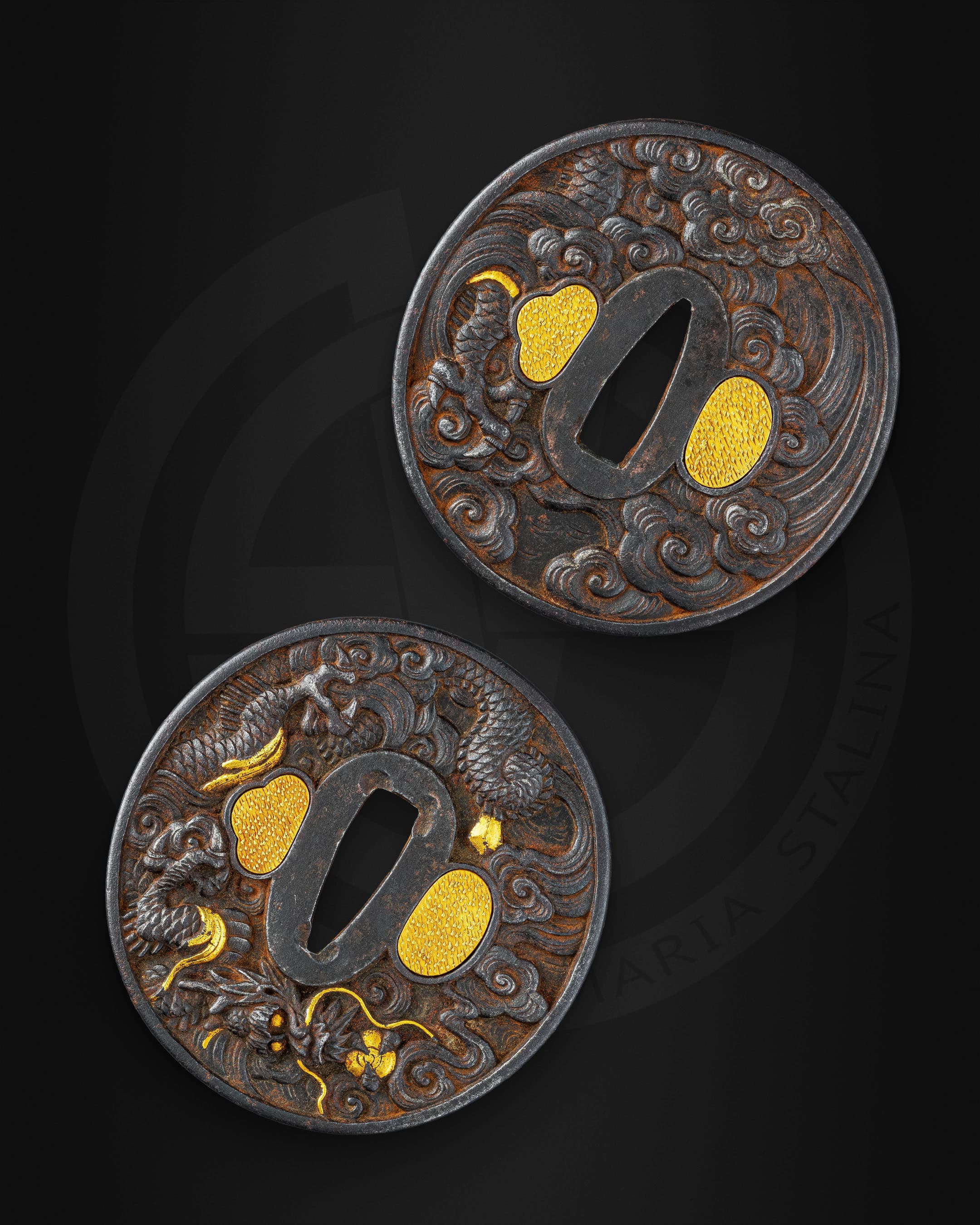 Katana tsuba with NBTHK certification