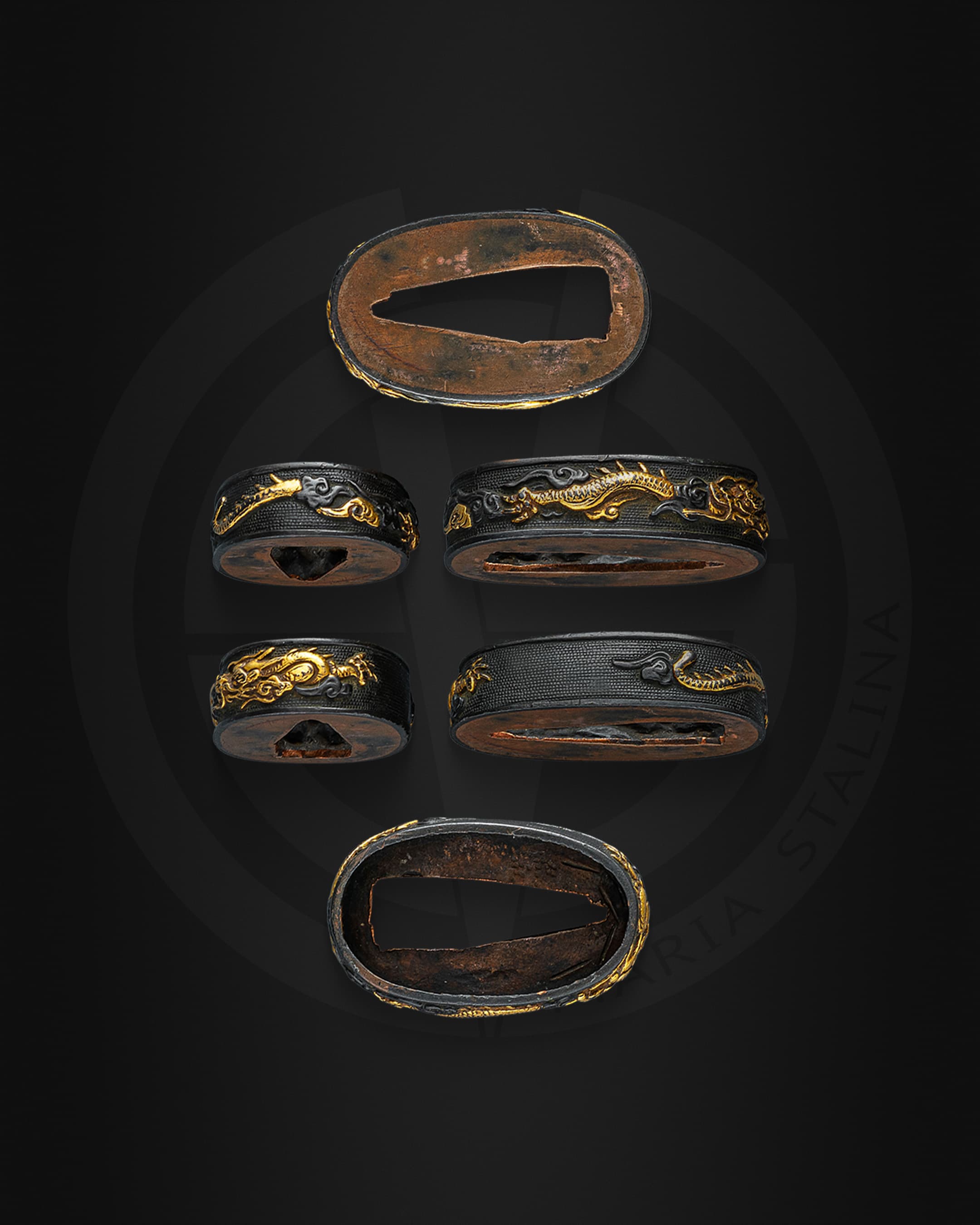 Fuchi of Japanese katana hilt