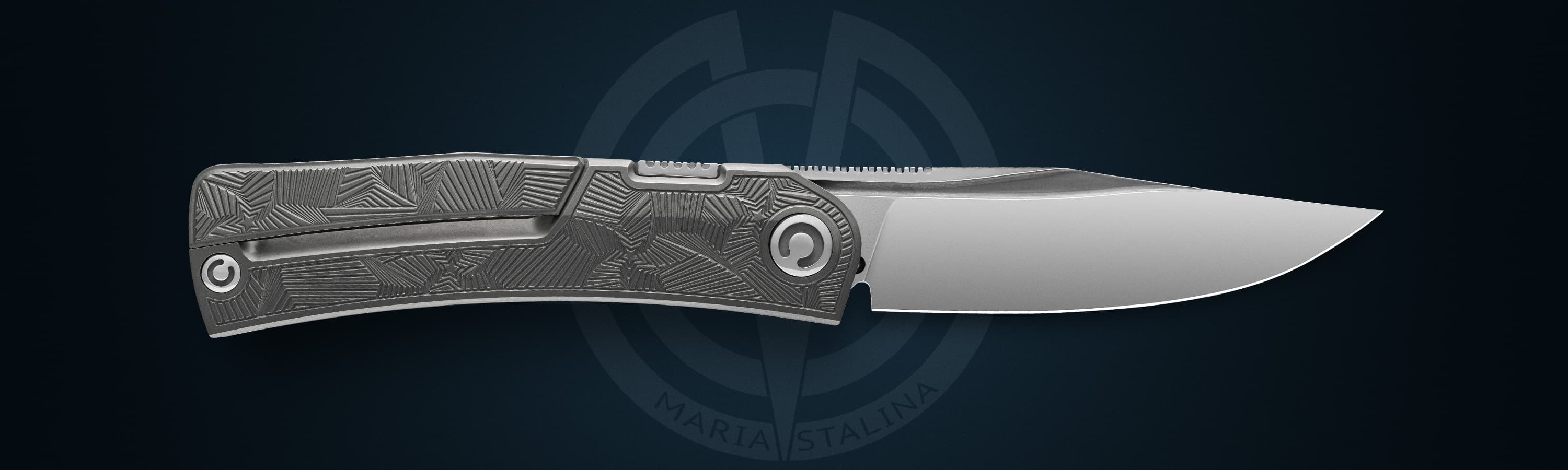 Pocket Hero открытый нож, титановая рукоять и минималистичная клипса