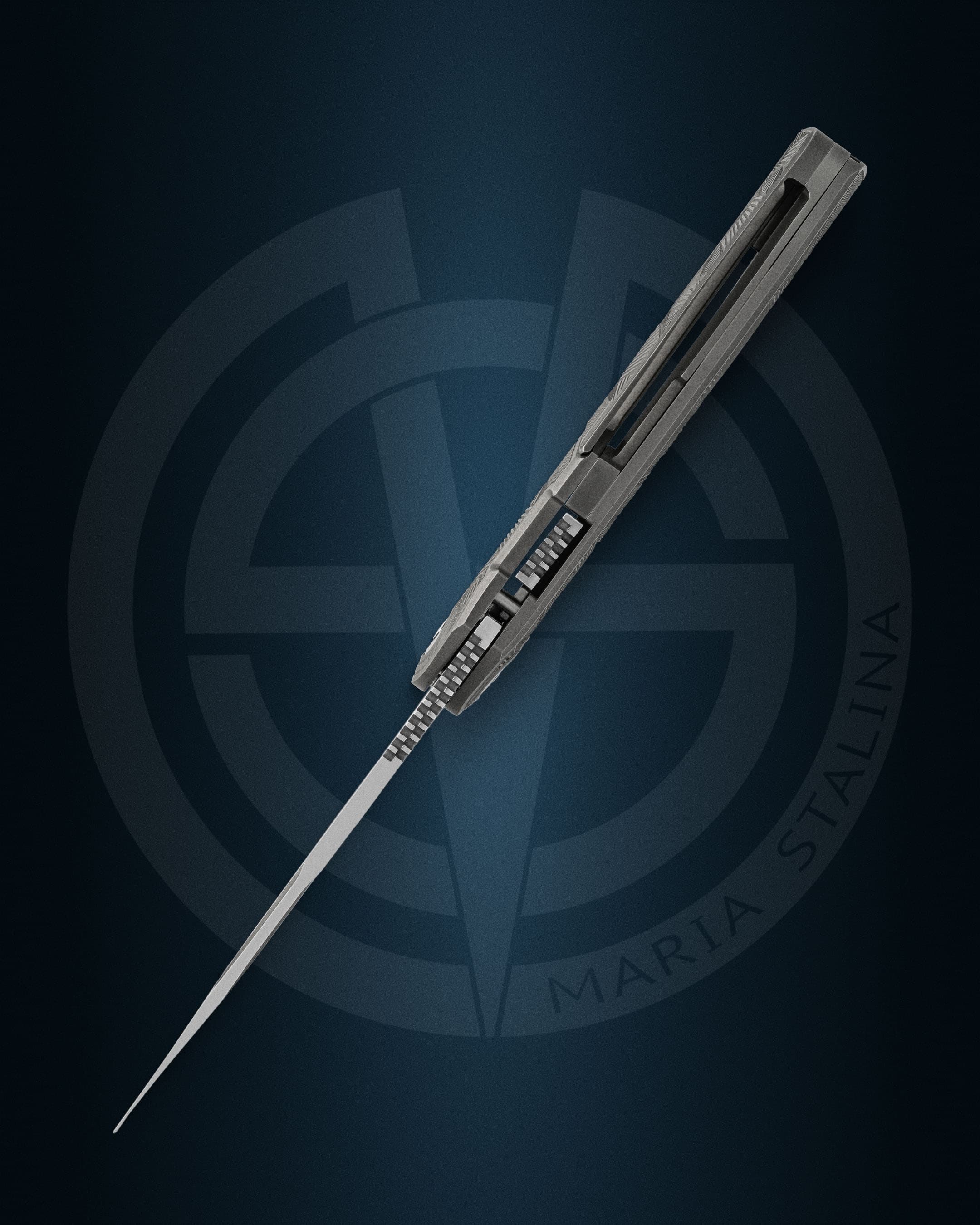 Pocket Hero нож открытый вид сверху, толщина клинка и геометрия