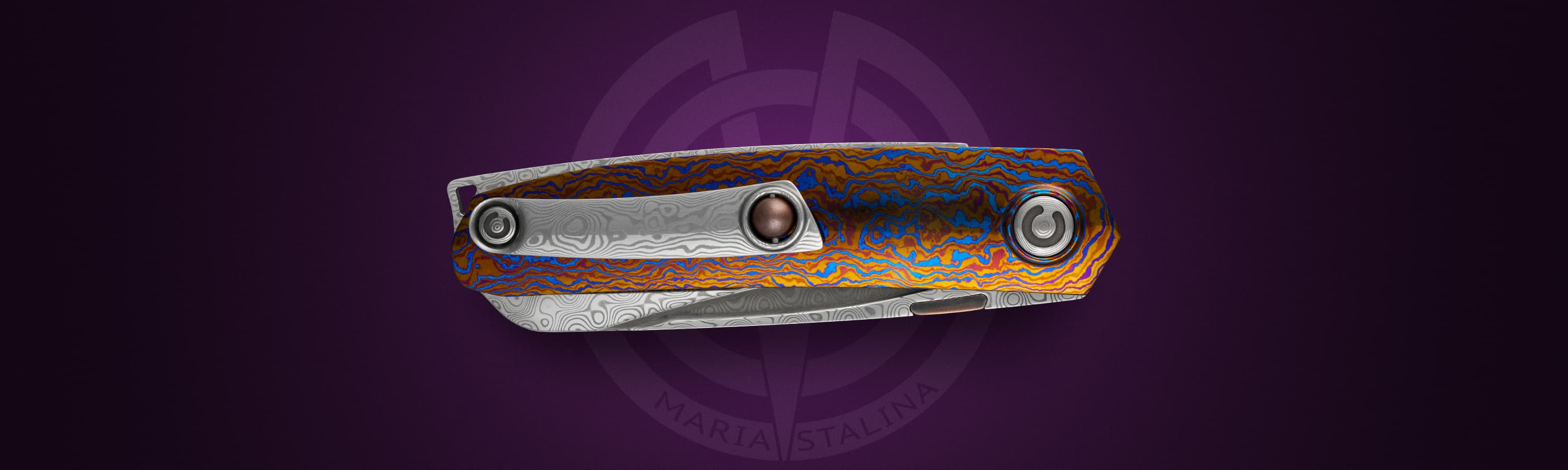 Тахикардия Раджа клипса тимаскус бронзовый шарик дизайнерский нож