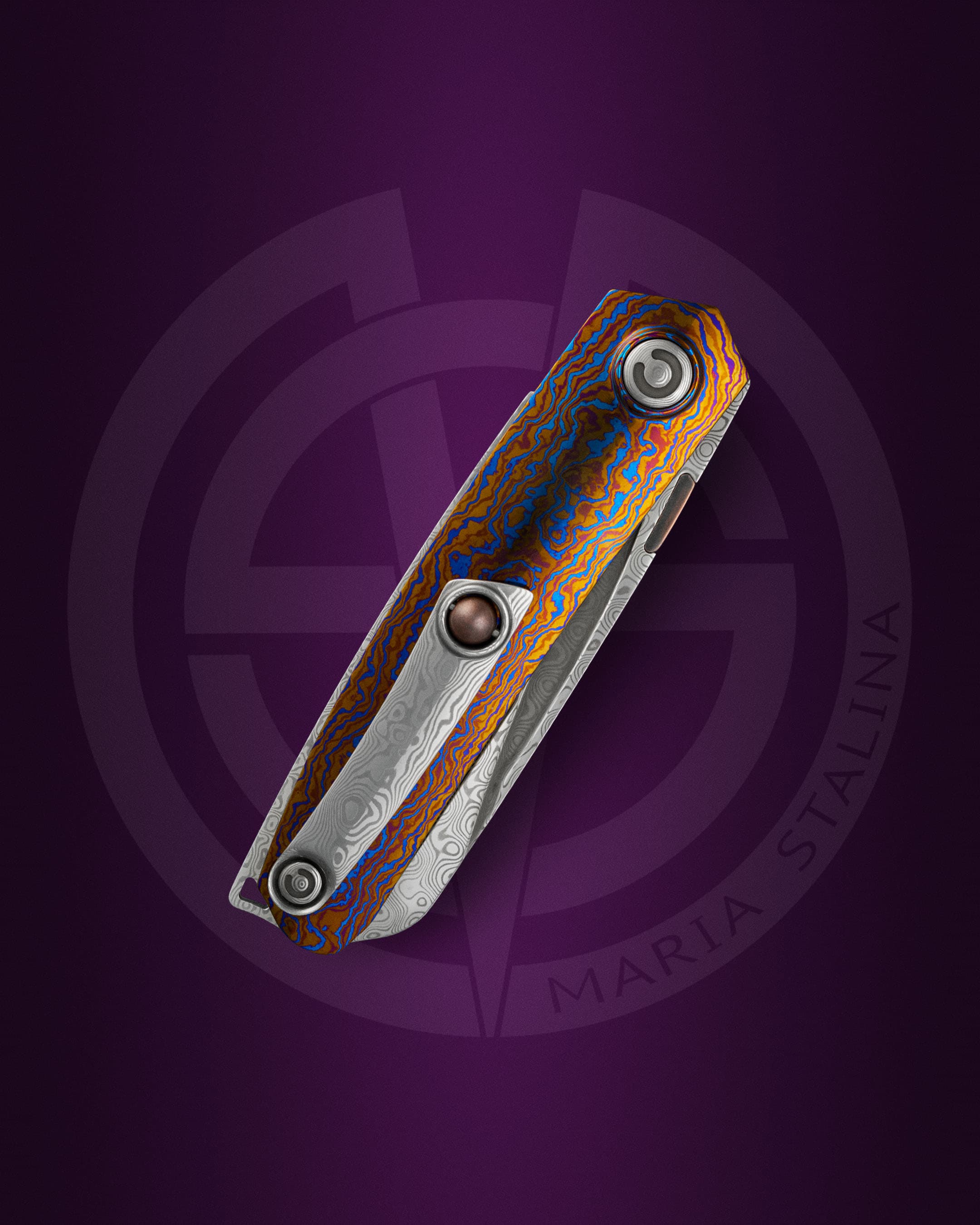 Тахикардия Раджа клипса тимаскус бронзовый шарик дизайнерский нож