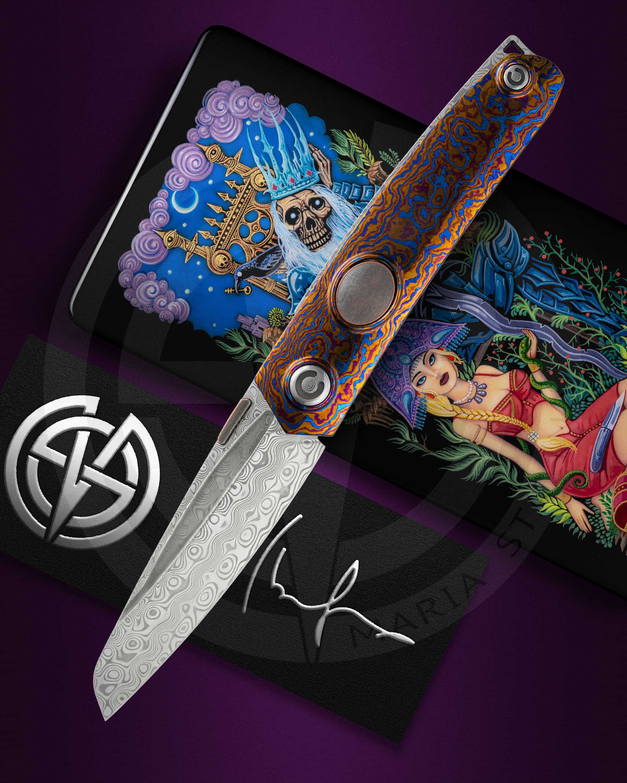 Тахикардия Раджа нож комплект сертификат чехол эксклюзивный арт нож