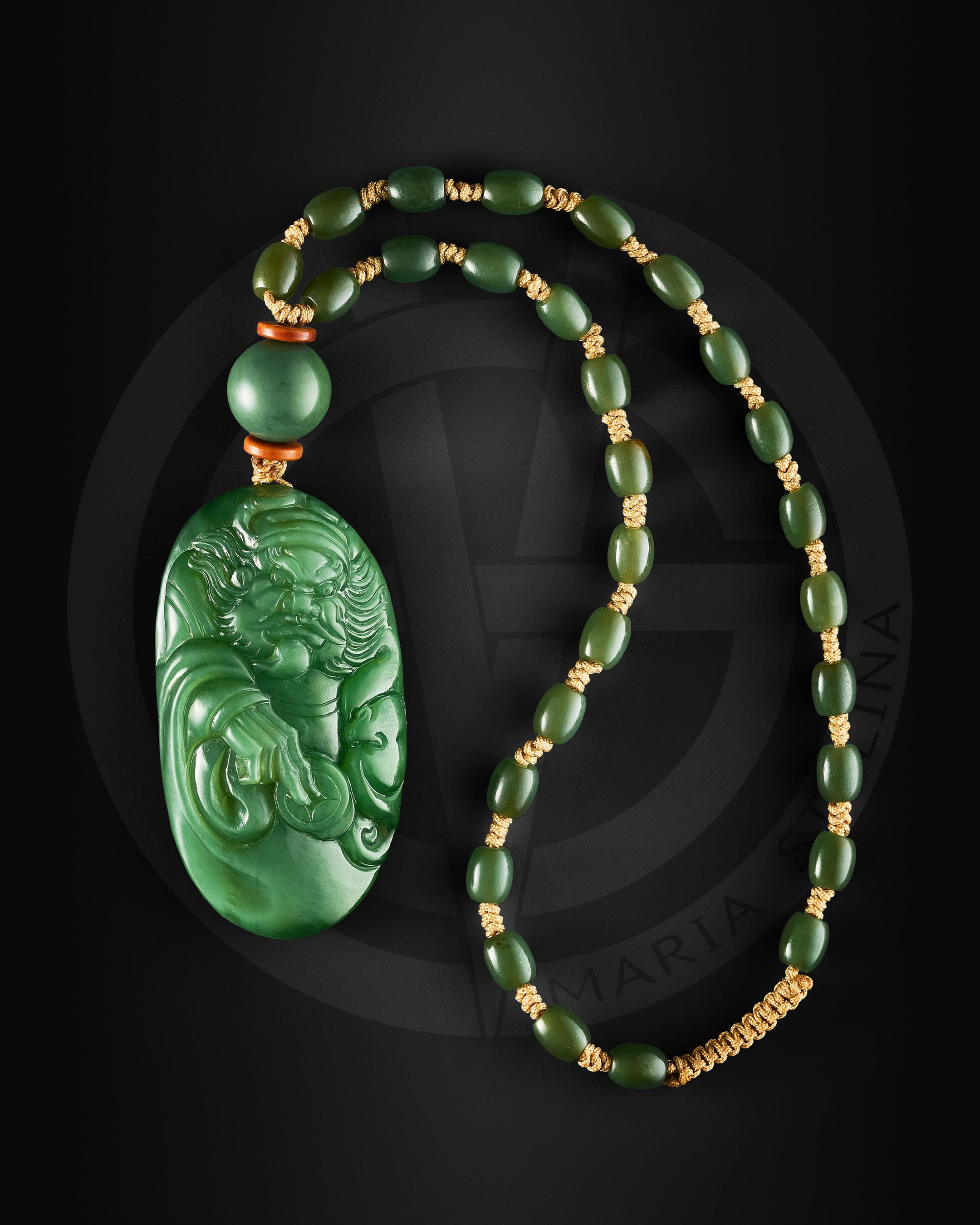 нефритовый амулет Чжун Куй wenwan в руке медитативный тактильный предмет