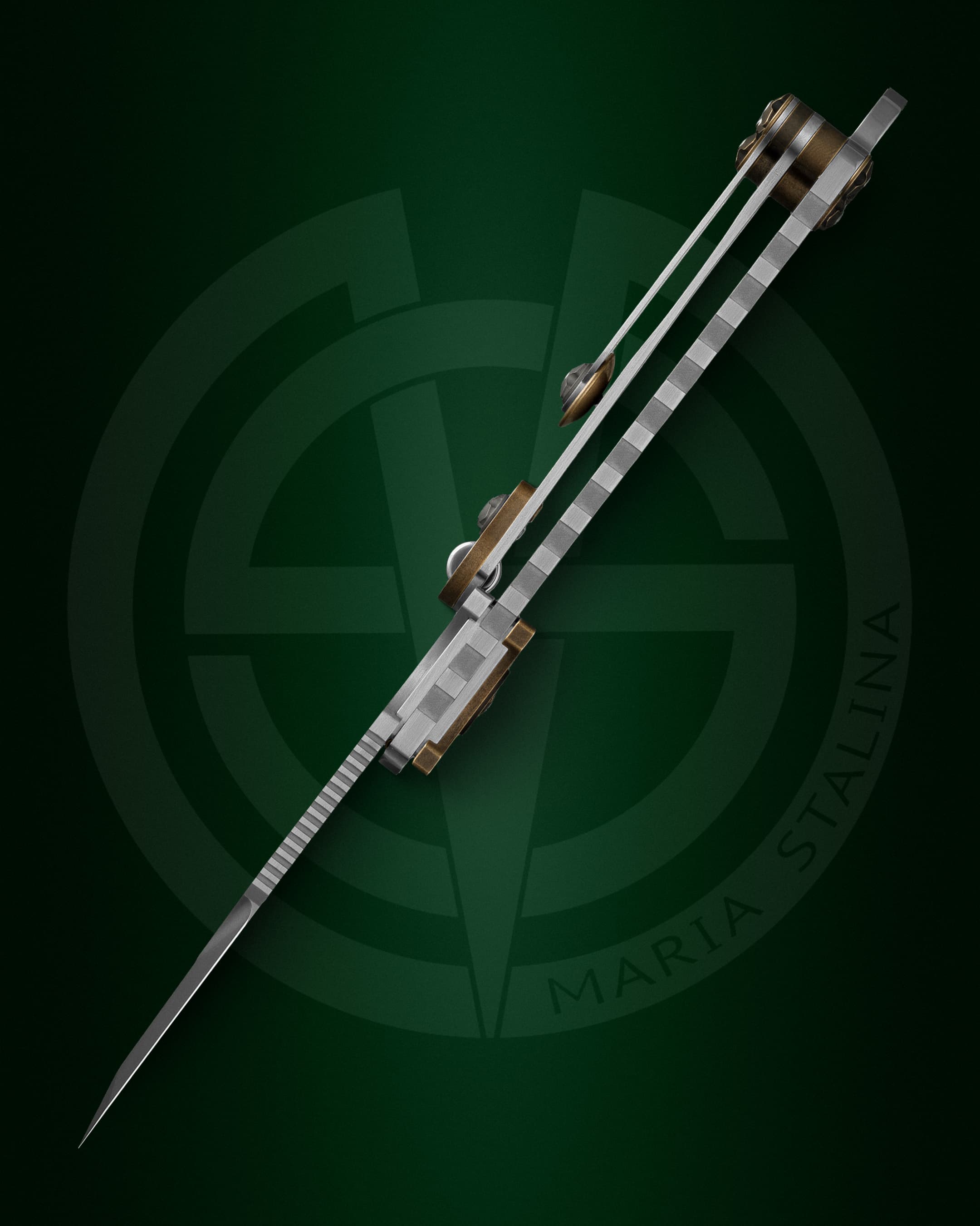 Cyrax Gladio нож геометрия клинка гладиус вид сверху