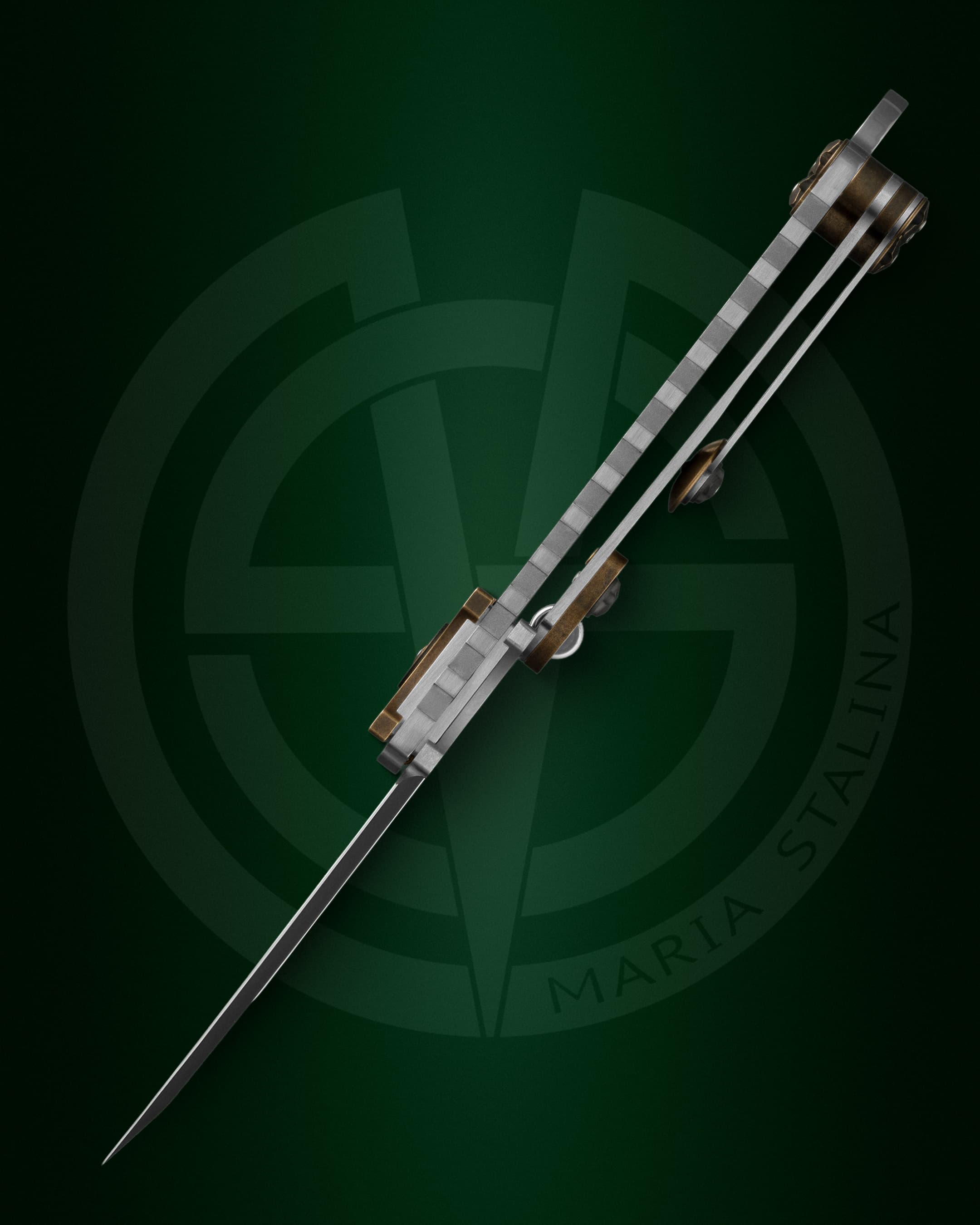 Cyrax Gladio нож детали механики и подпальцевый упор