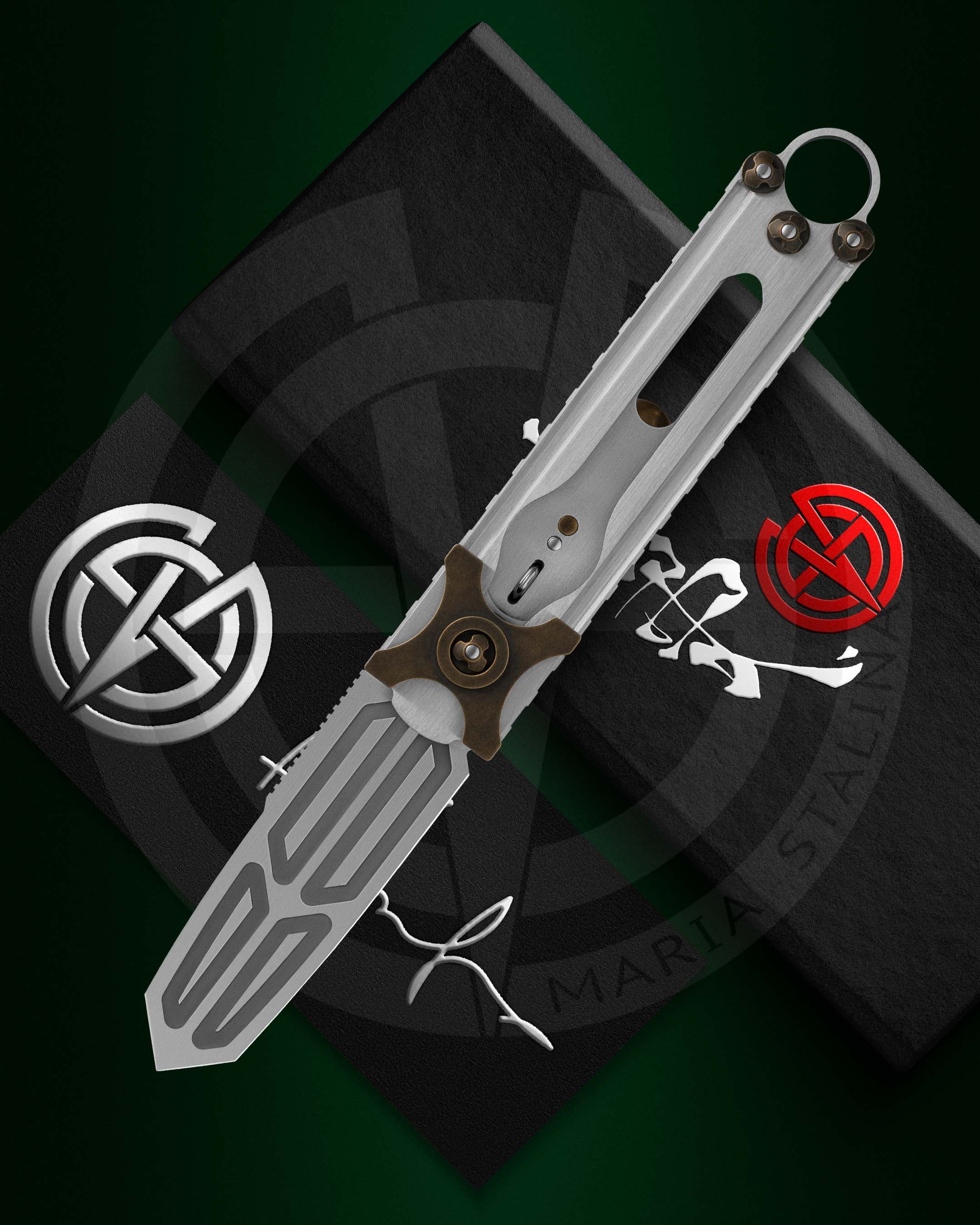 Cyrax Gladio нож комплект коробка сертификат микрофибра