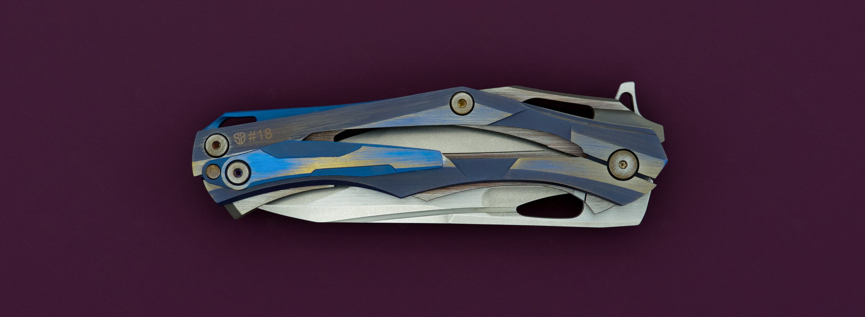 Custom Knife Factory (CKF) нож Decepticon-1 Blue_5
