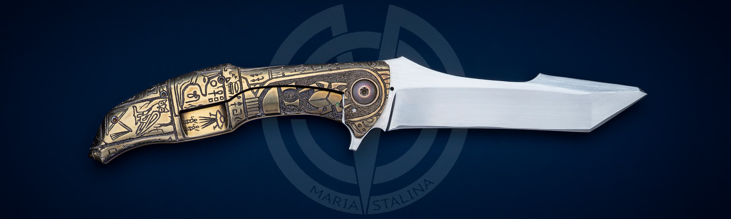 Alan Folts нож Hieroglyph_1