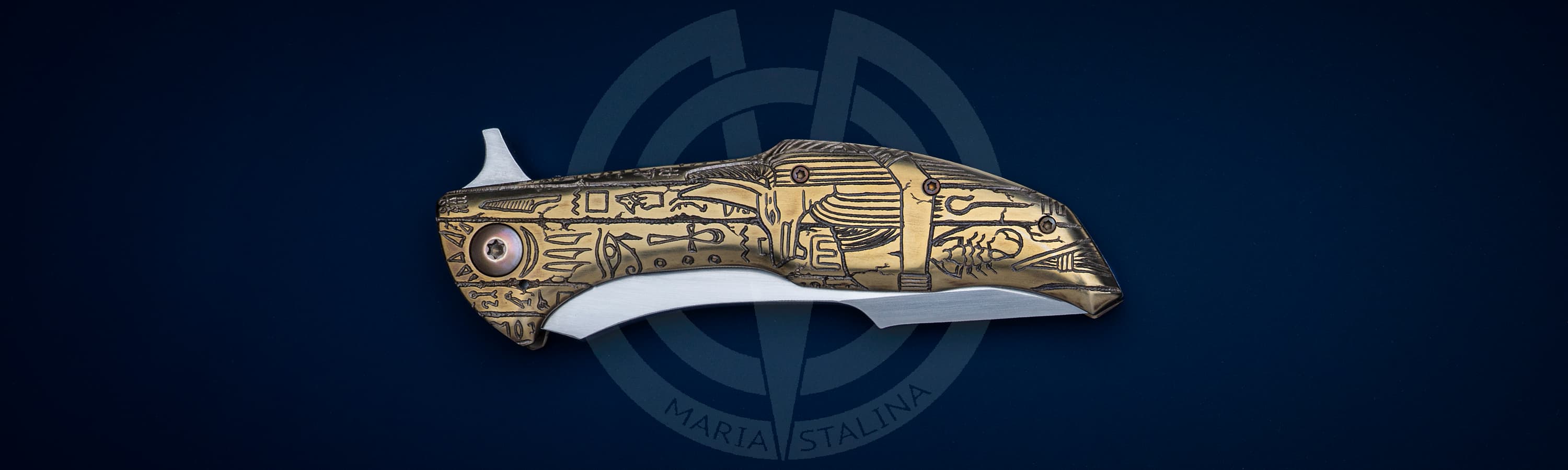 Alan Folts нож Hieroglyph_4