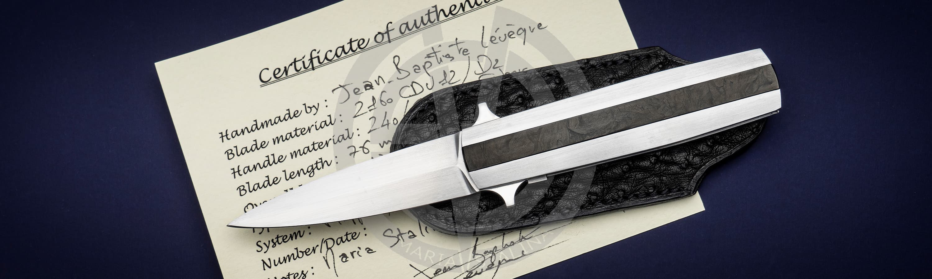 JB Leveque нож Pic Flipper Marble Carbon_6