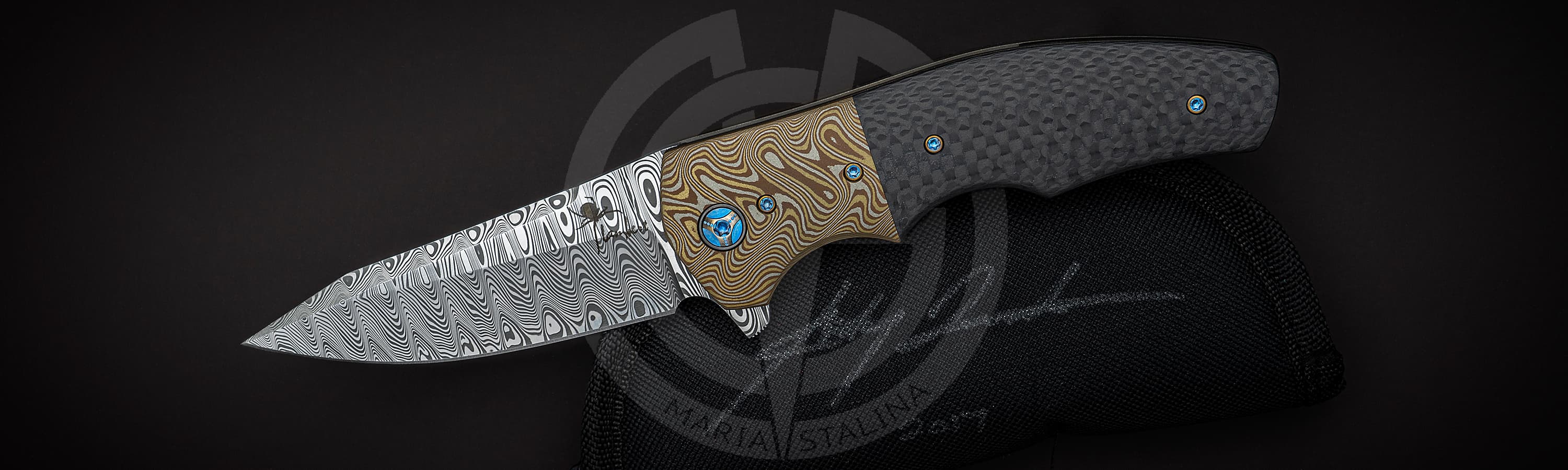 Kirby Lambert нож Crossroads Mokume_6