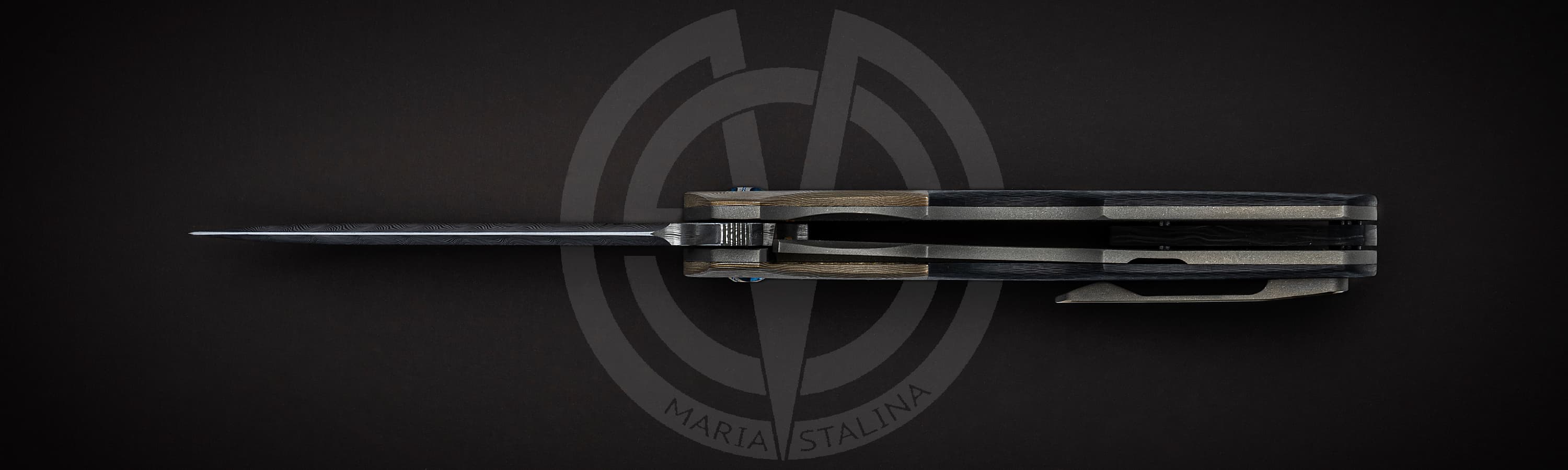 Kirby Lambert нож Crossroads Mokume_2