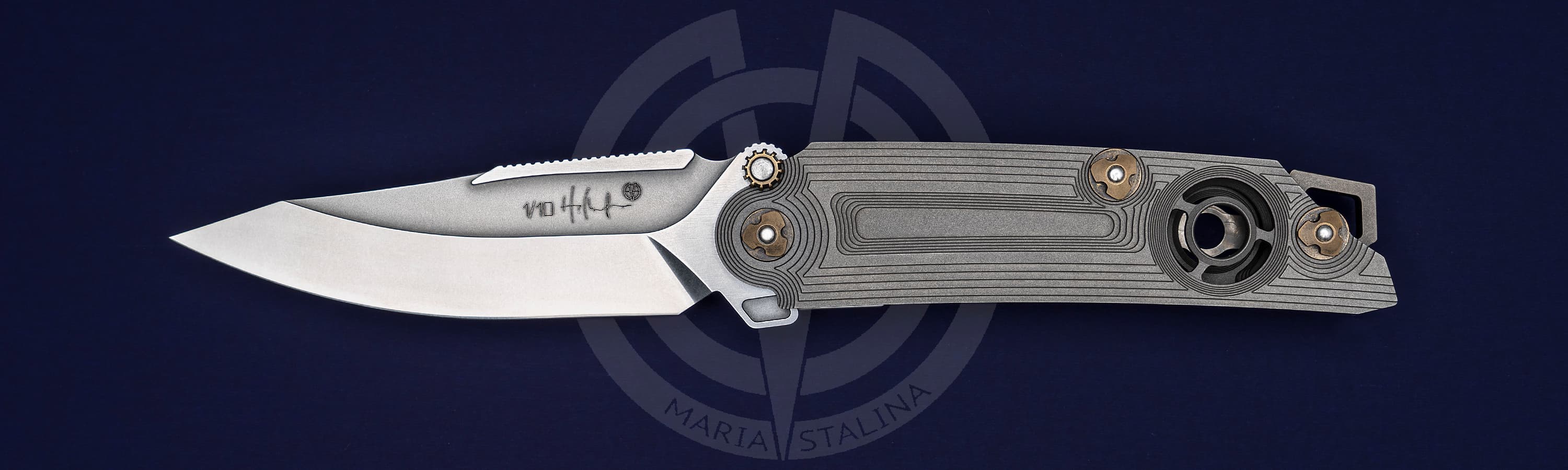 The knife Borziy Comanche thumbstud SiL Manufactory