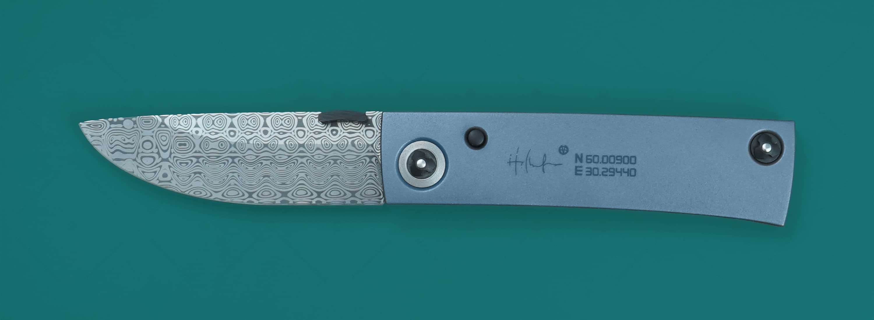 The knife Geidu Damascus SiL Manufactory