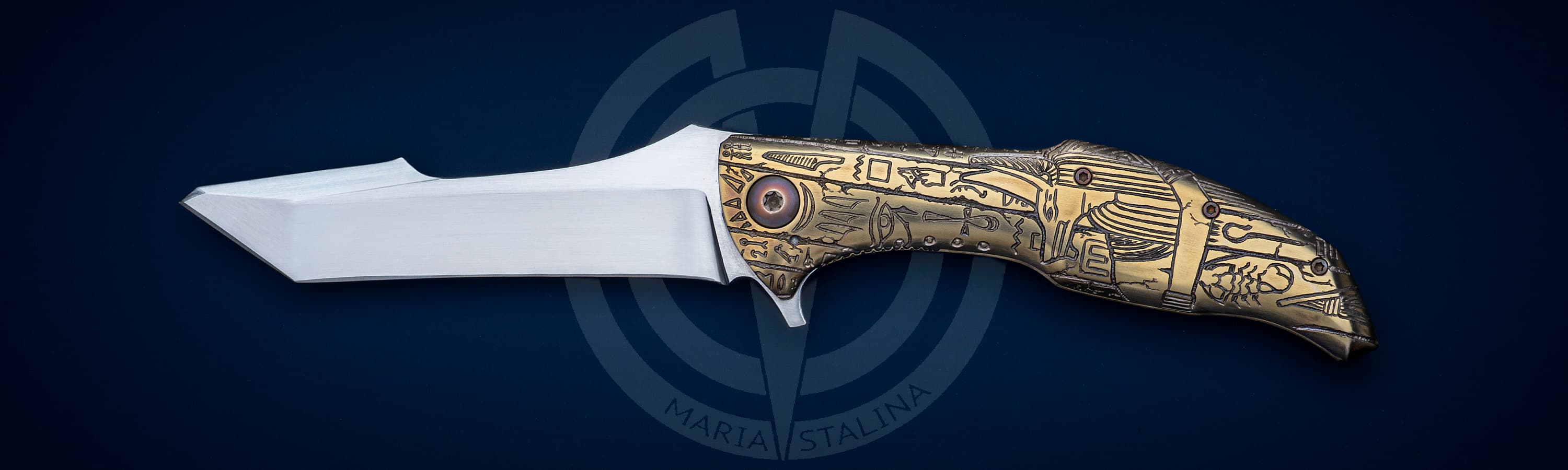 Alan Folts нож Hieroglyph