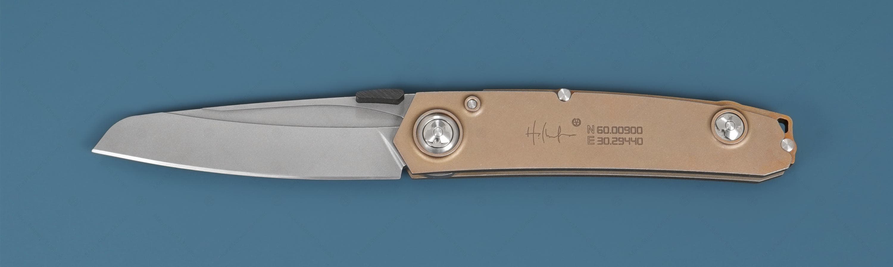 The knife Tachycardia Bronze SiL Manufactory 