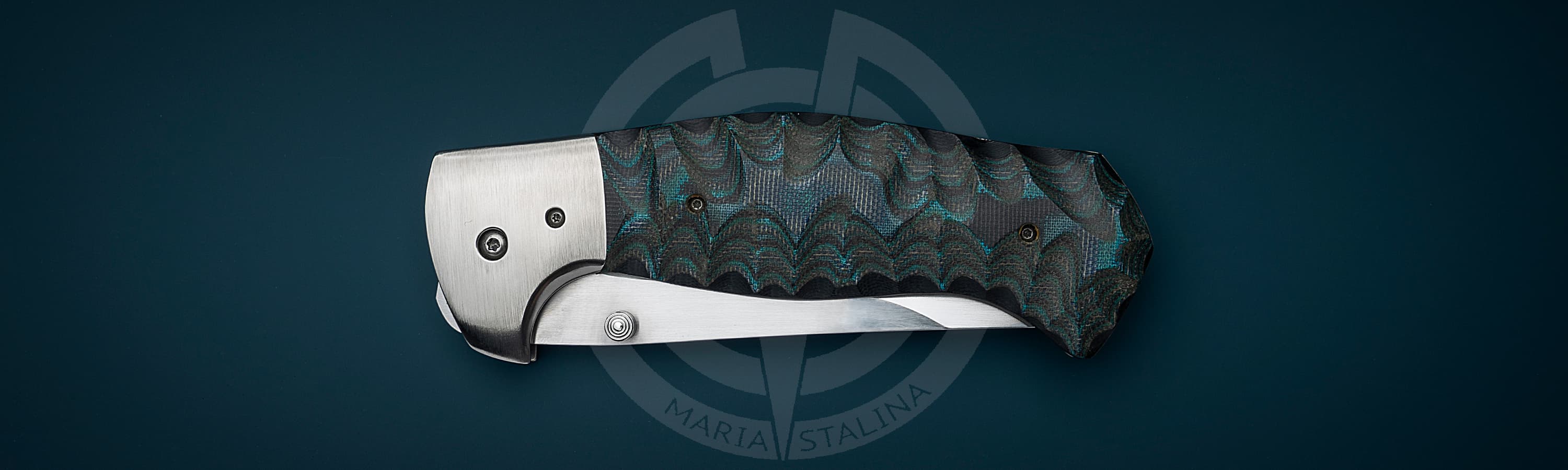 Les George нож Hydra XL Blue_4