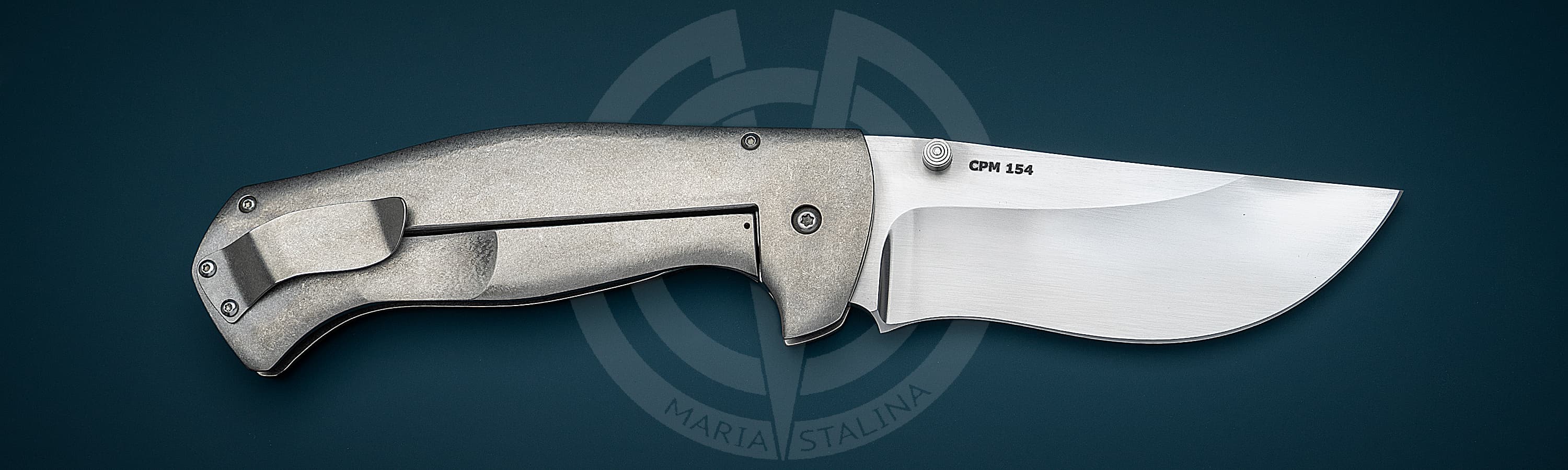 Les George нож Hydra XL Blue_1