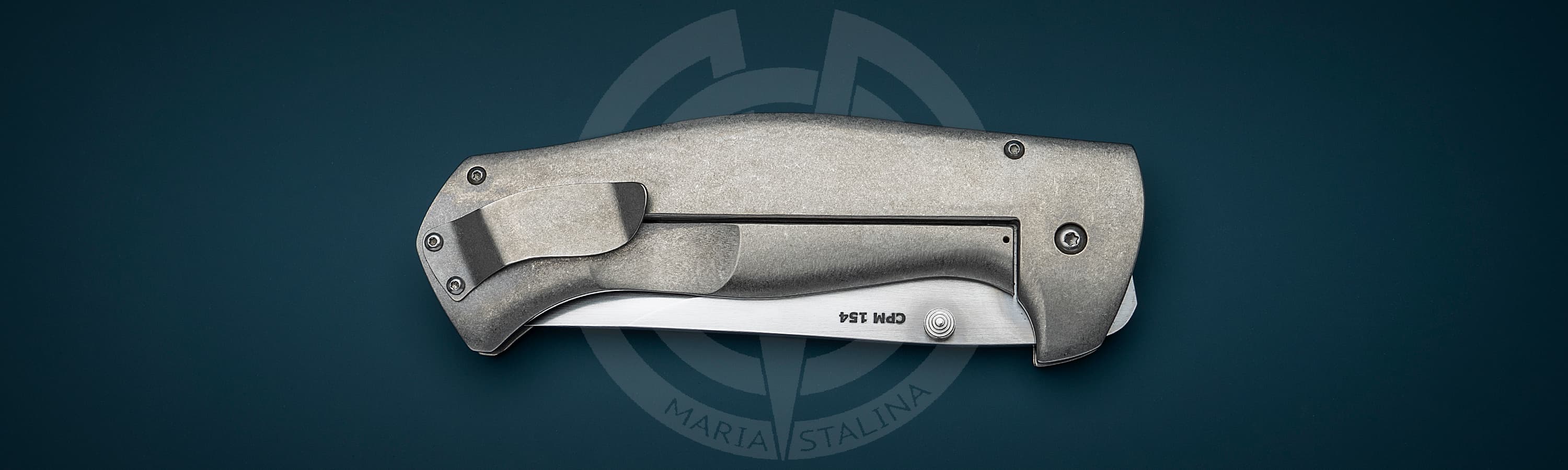 Les George нож Hydra XL Blue_5