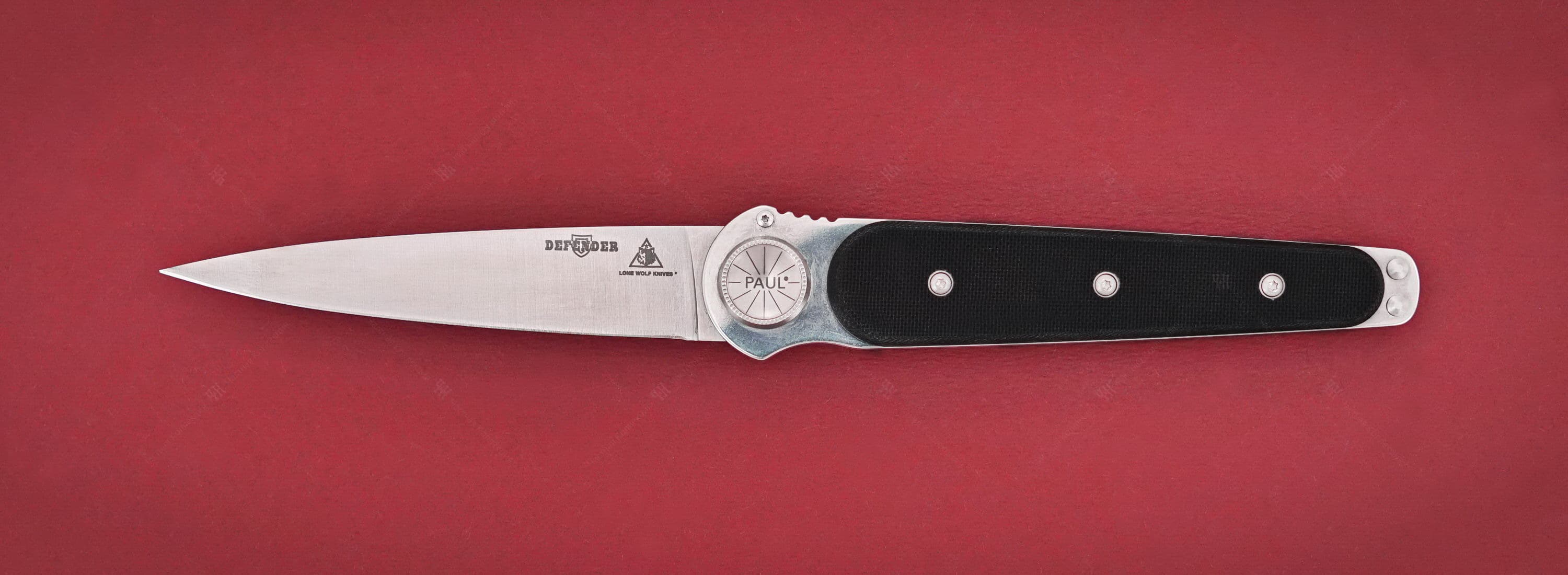 Lone Wolf Knives Paul Defender Black