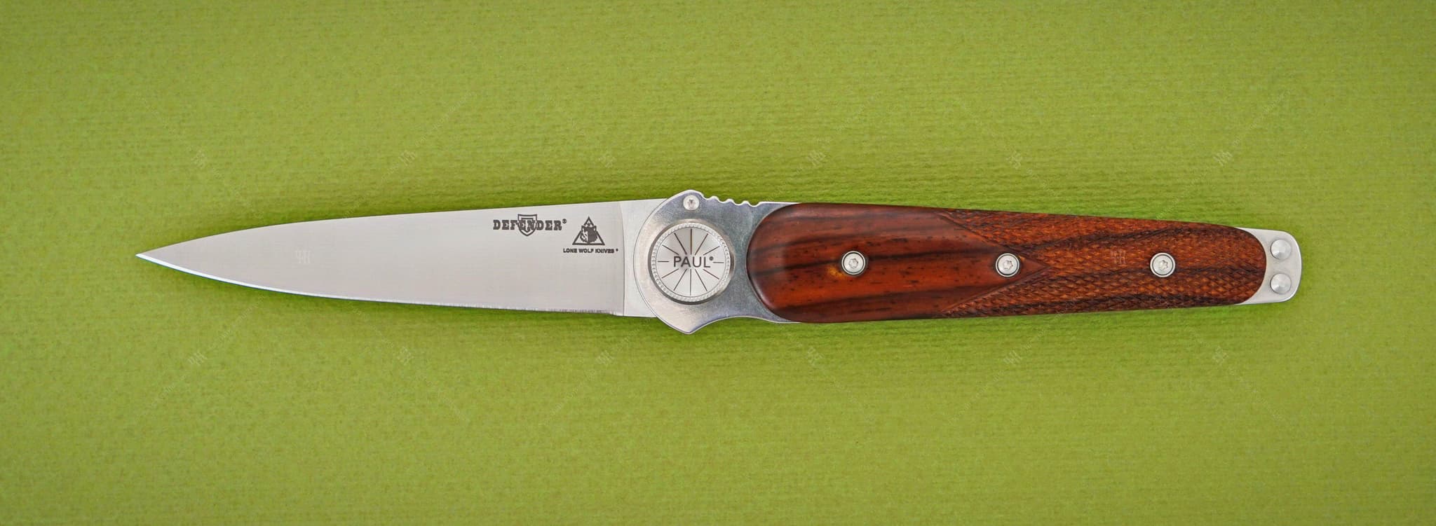 Lone Wolf Knives нож Paul Defender Brown