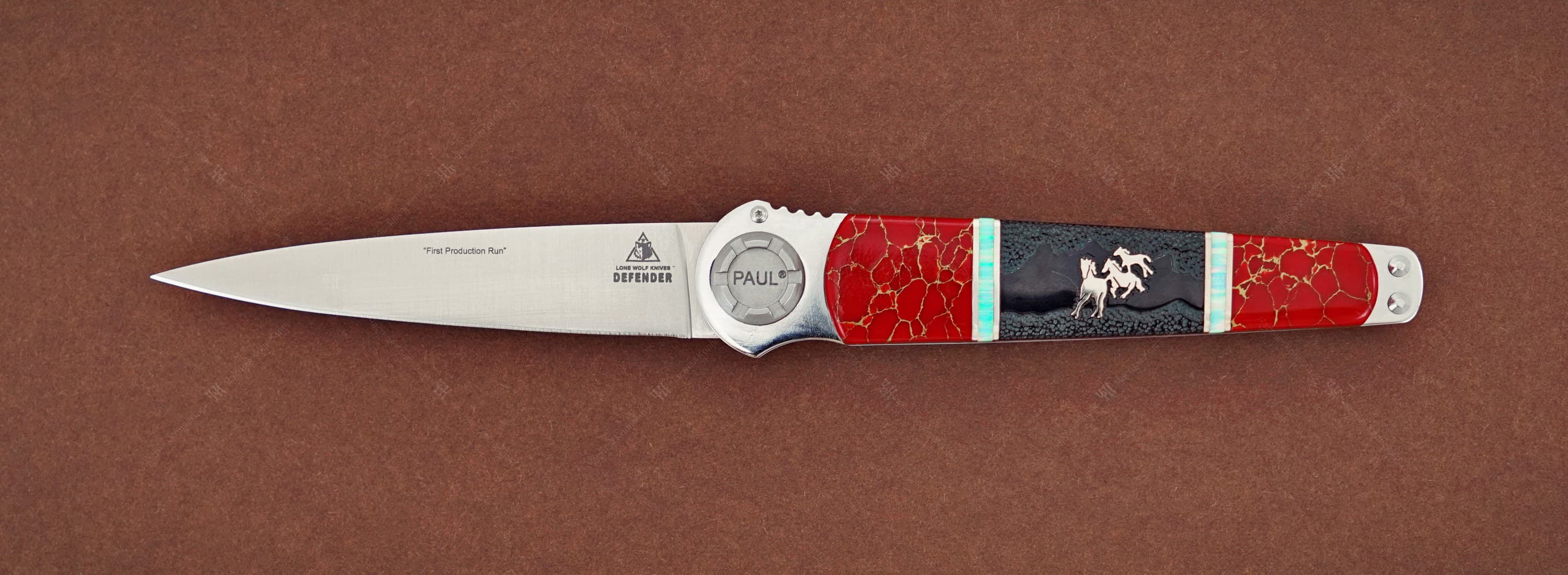 Lone Wolf Knives Paul Defender Mustang