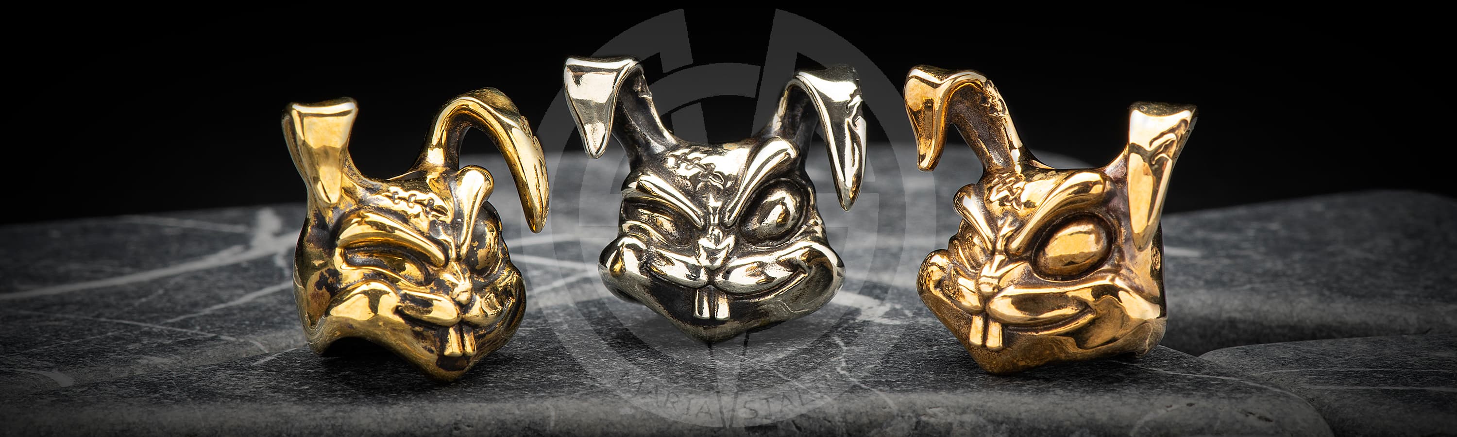 Mad Rabbit brass lanyard bead Golosov Evgeniy_4