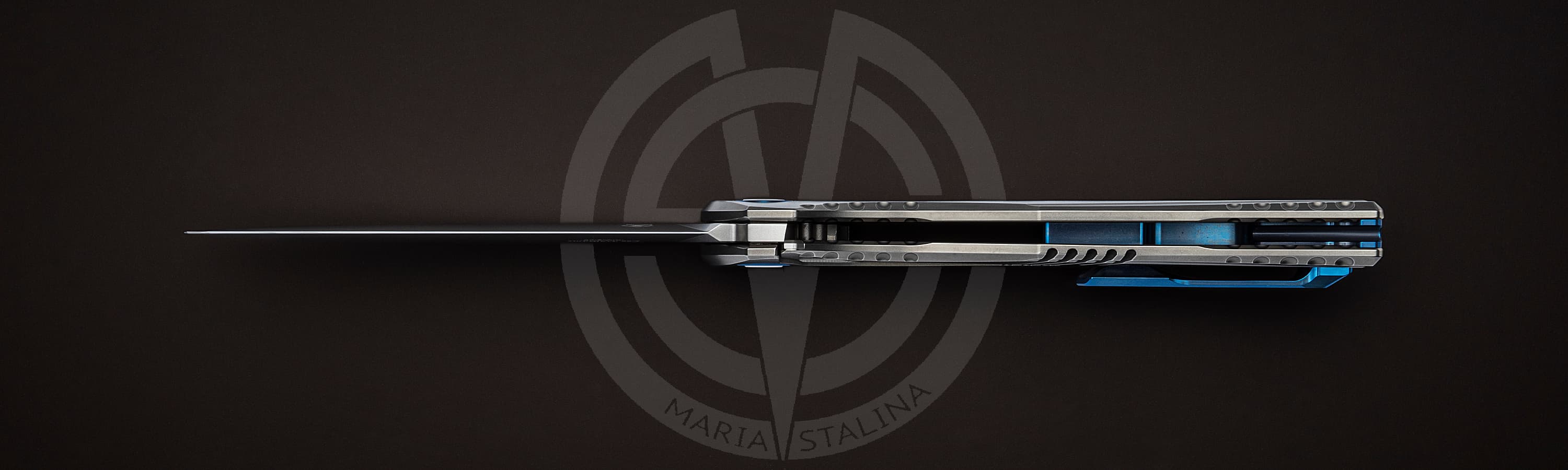 МБШ & Lee Williams нож 110 Kickstop Sapphire Blue_2