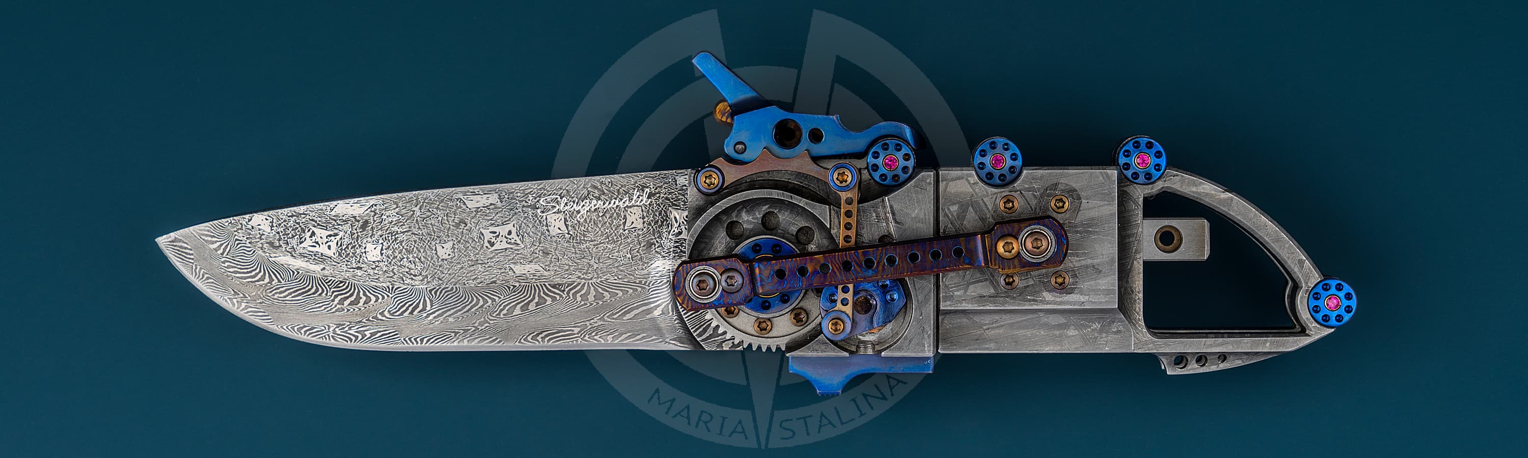 Stefan Steigerwald нож Steampunk Spall Electra