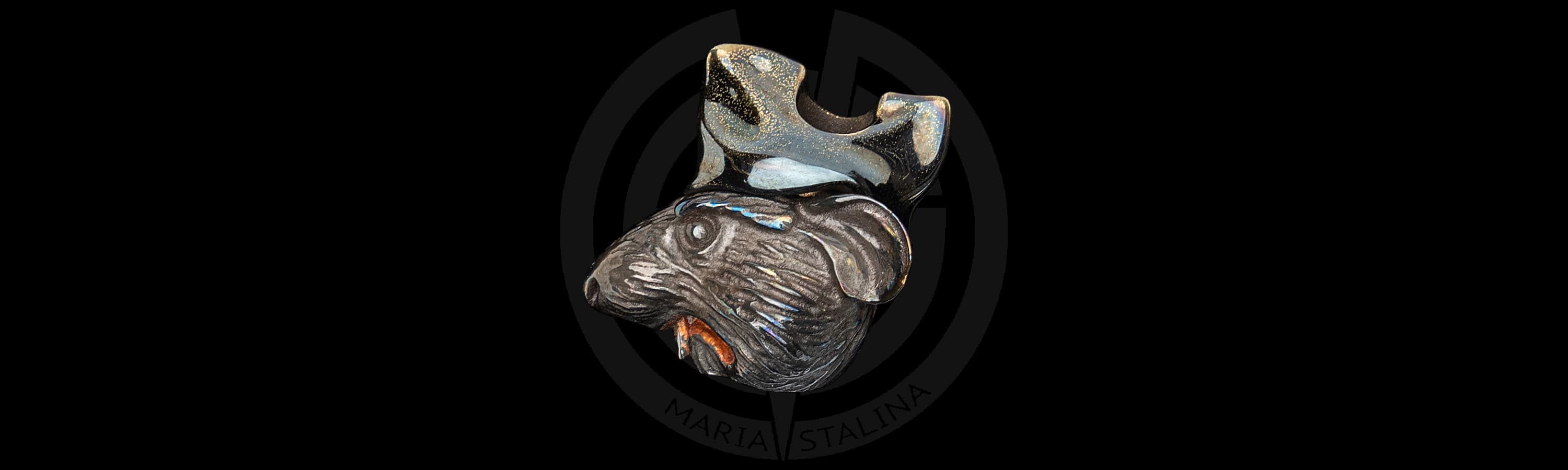Lanyard bead Rat Pioneer Mad Russian Heads_1