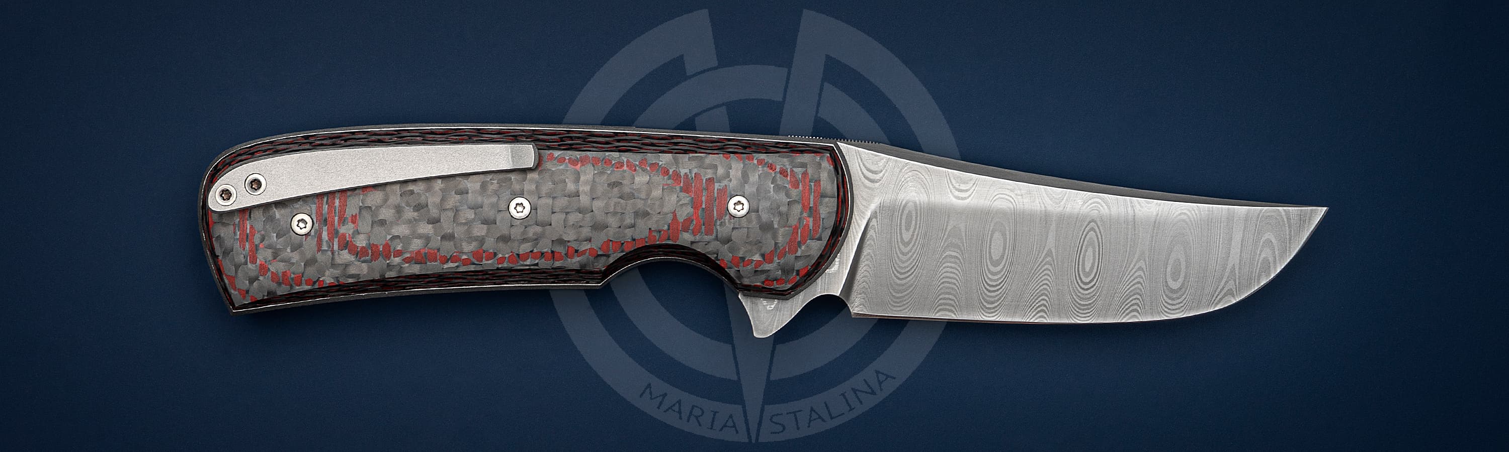 Guy Poggetti нож Mangaflip Damascus_1