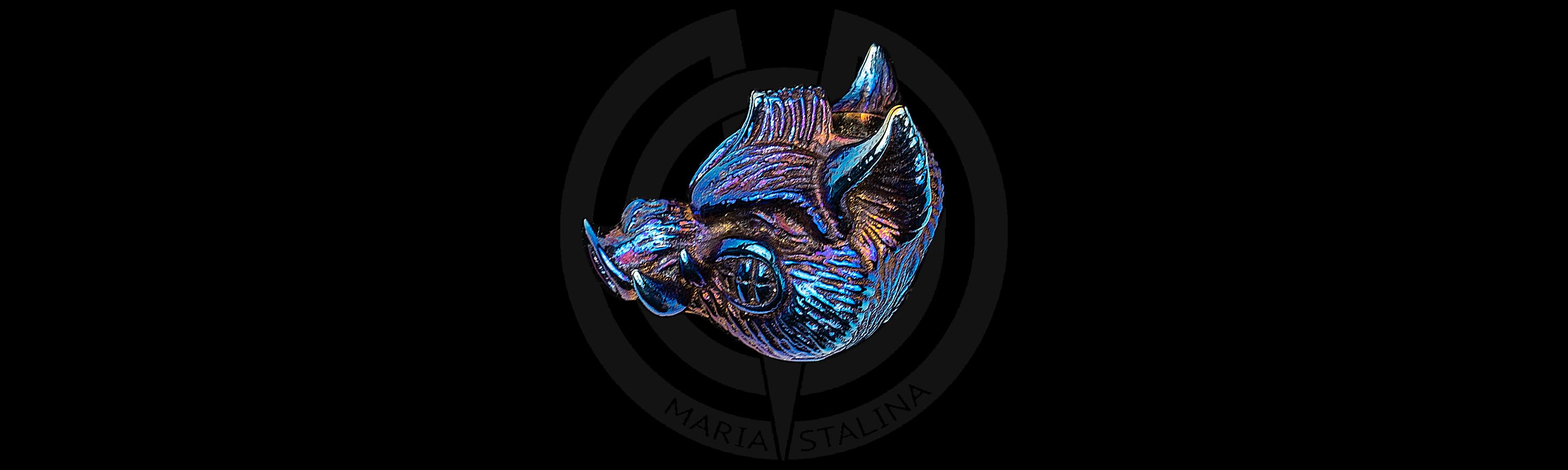 Lanyard bead Pyatak Boar Mad Russian Heads_1