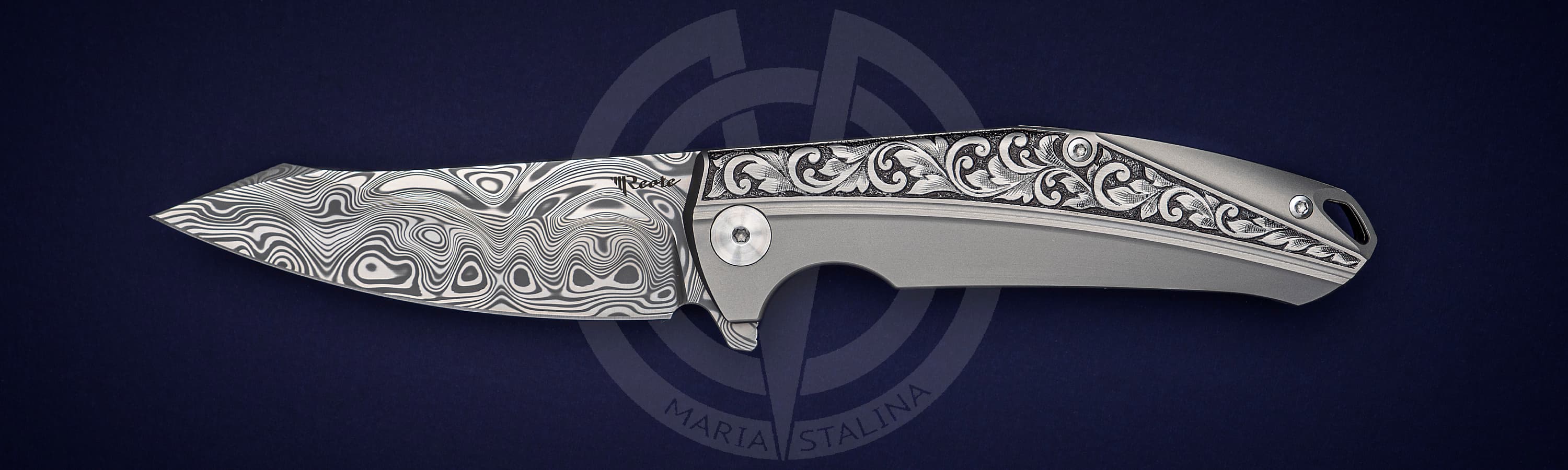 Reate Knives K1 Engraving Titanium