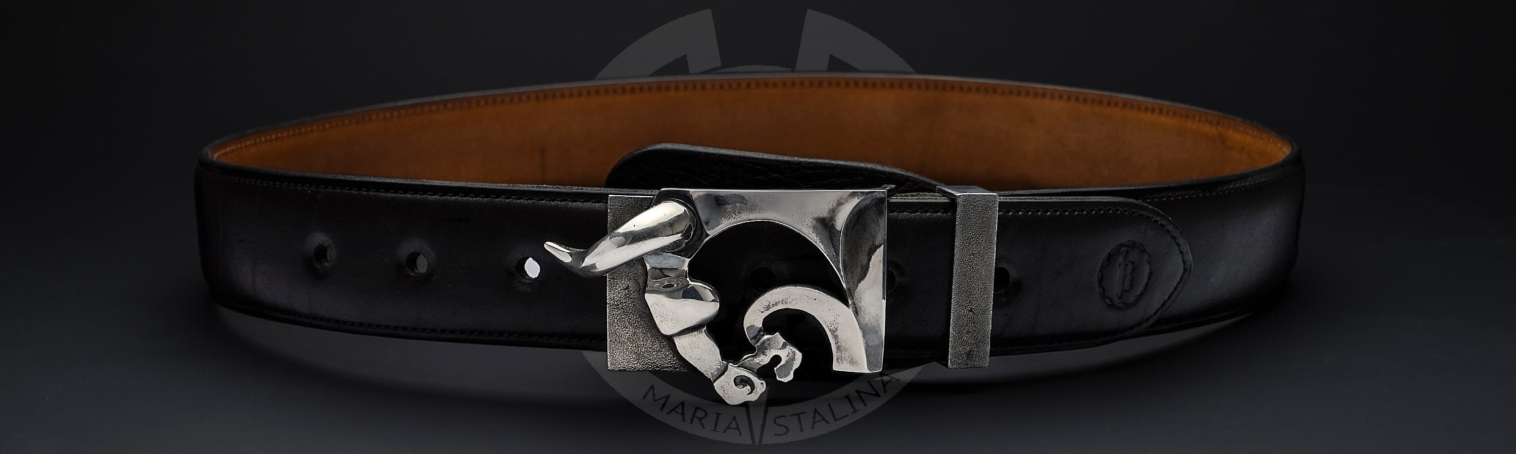 Leather belt Bull Zhigzhit Bayaskhalanov_2