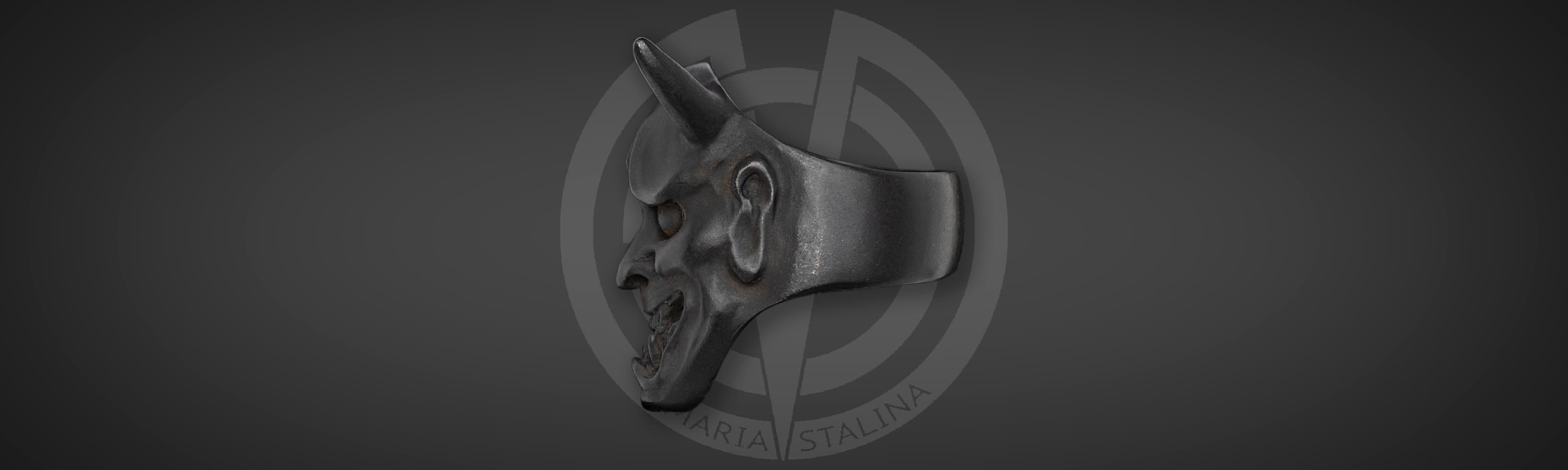 Hidetoshi Nakayama ring Hannya black_2