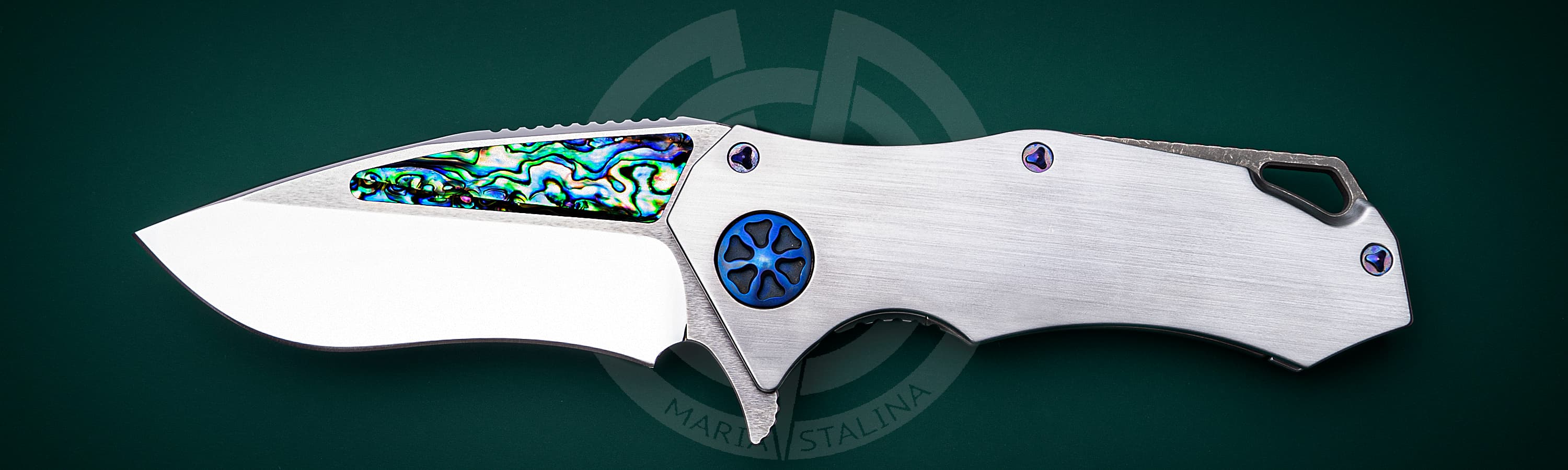Marfione Custom Knives нож Starlord Abalone