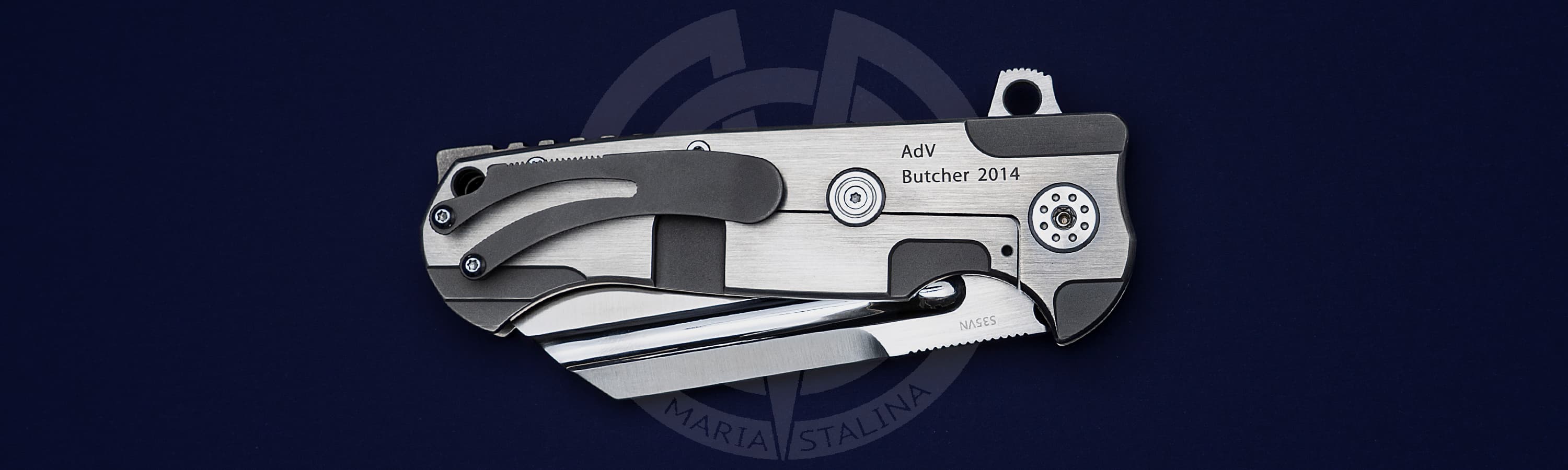 Andre de Villiers нож Butcher 2014 Metallic_5