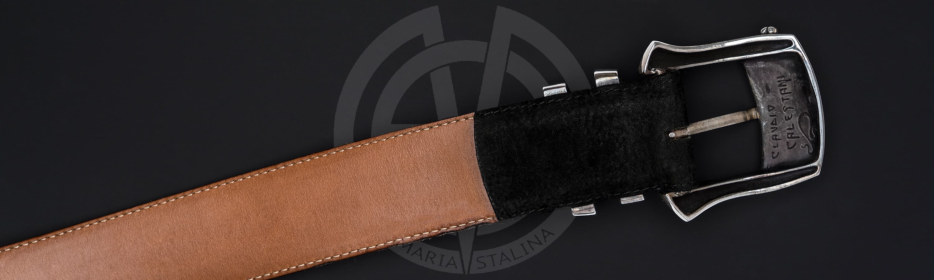 Кожаный ремень Claudio Calestani_2