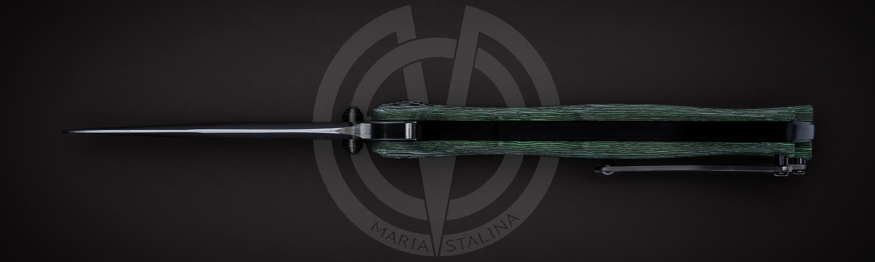 Brian Tighe нож Tighe Fighter San Mai Green_2